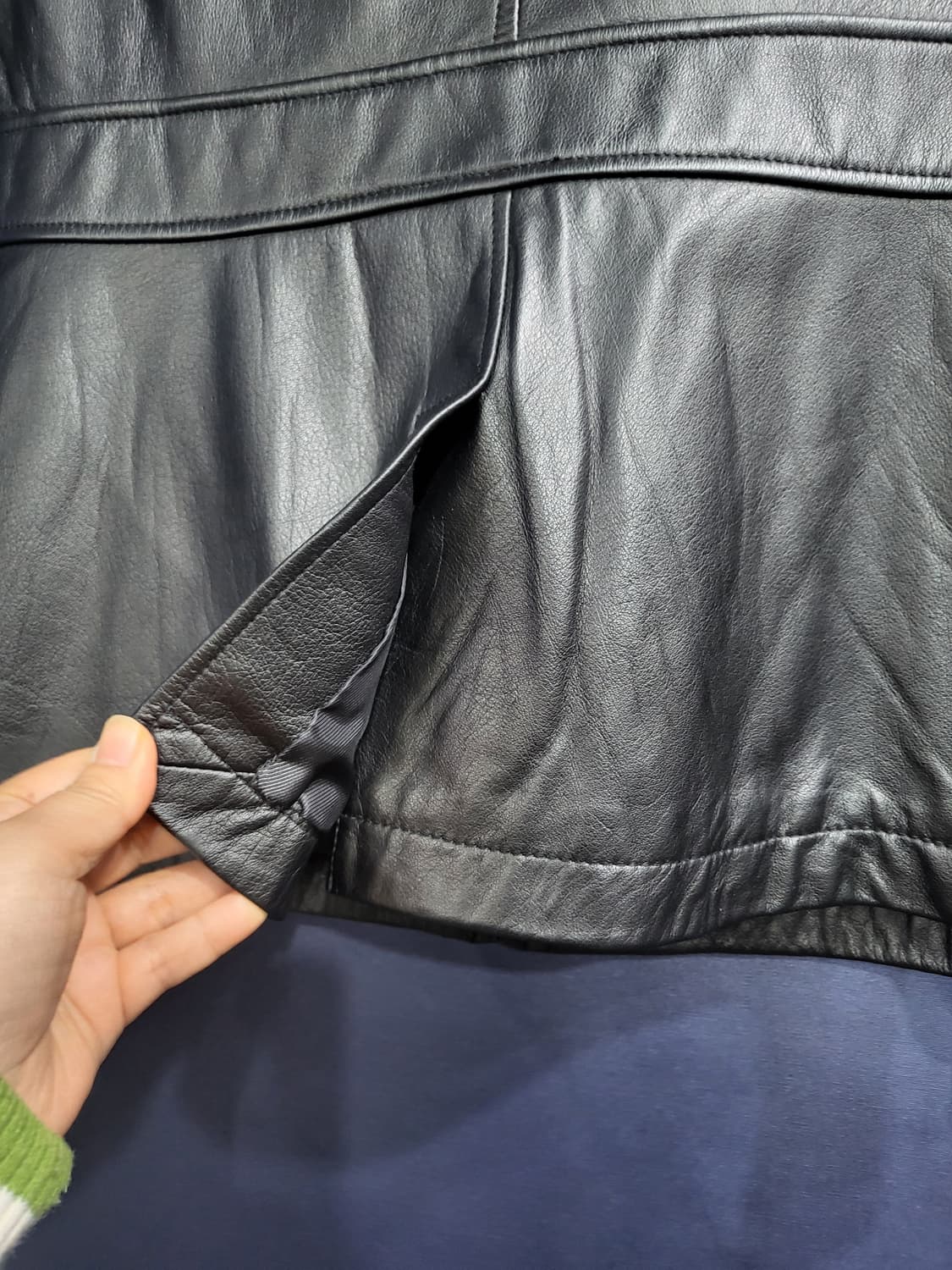 인터크루 소가죽 슬림핏 자켓 상품이미지6