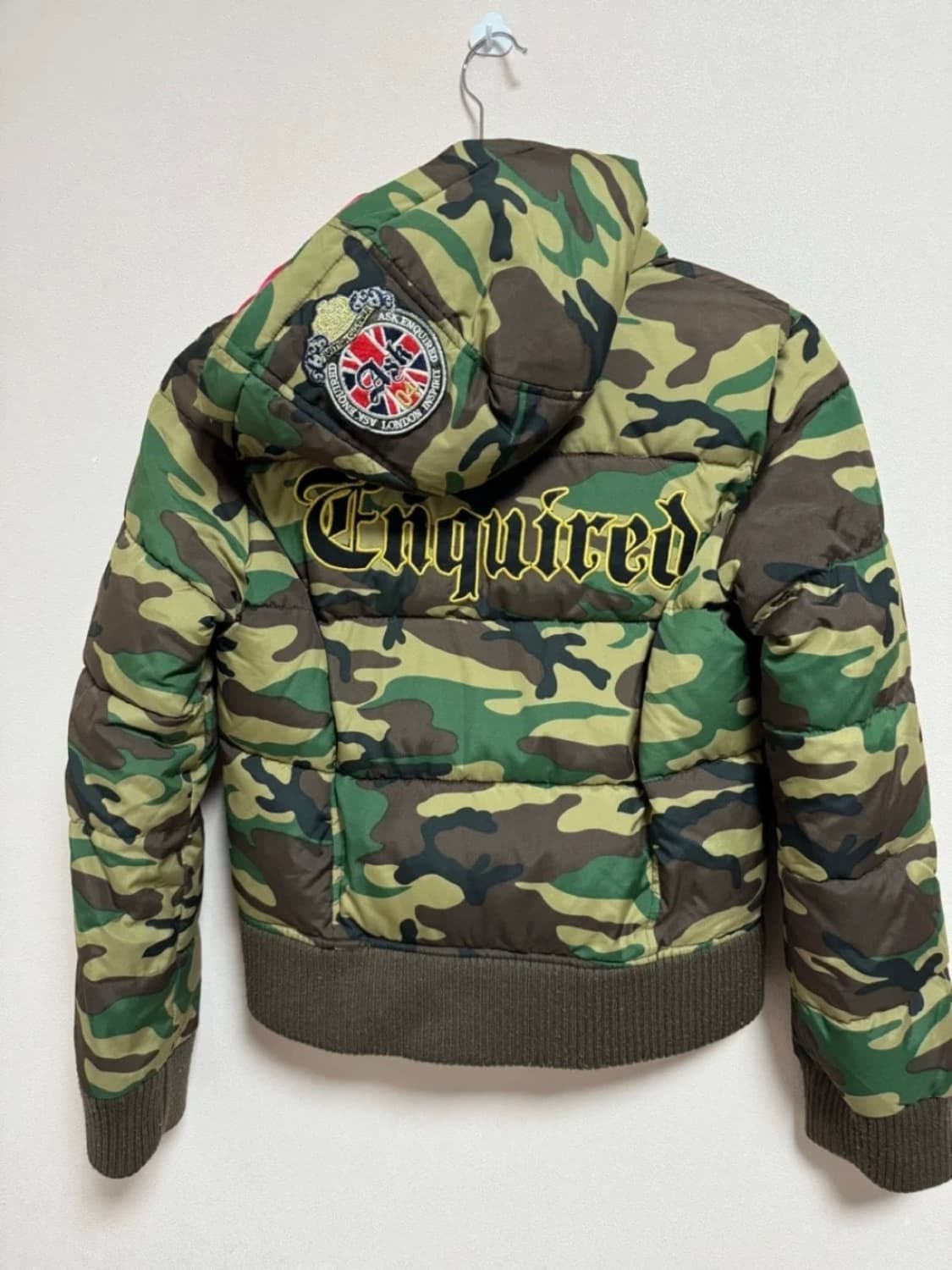 [ASK]카모 밀리터리 숏패딩 상품이미지1