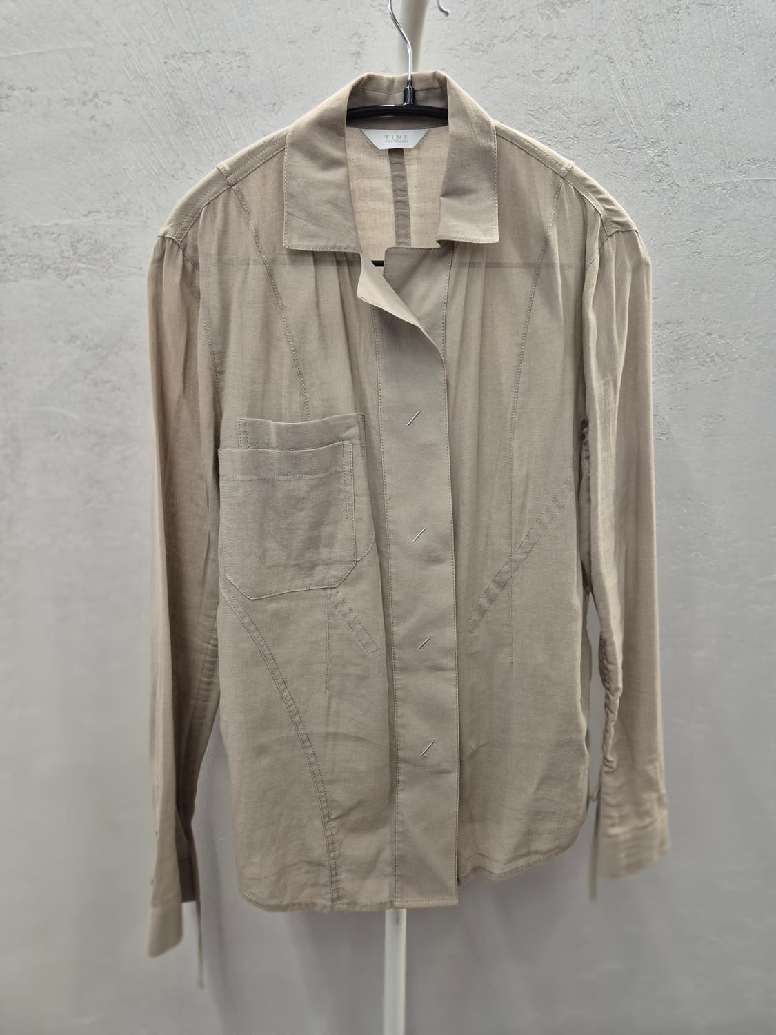 타임 베이지 코튼셔츠 상품이미지2