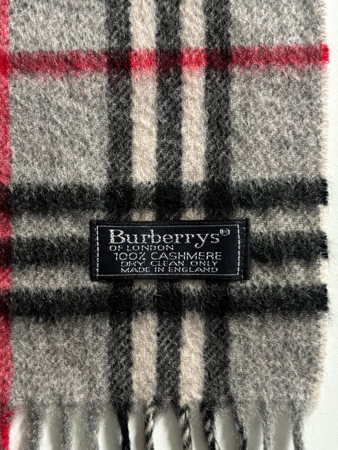 Burberry 버버리 그레이 캐시미어 노바체크 머플러 상품이미지5