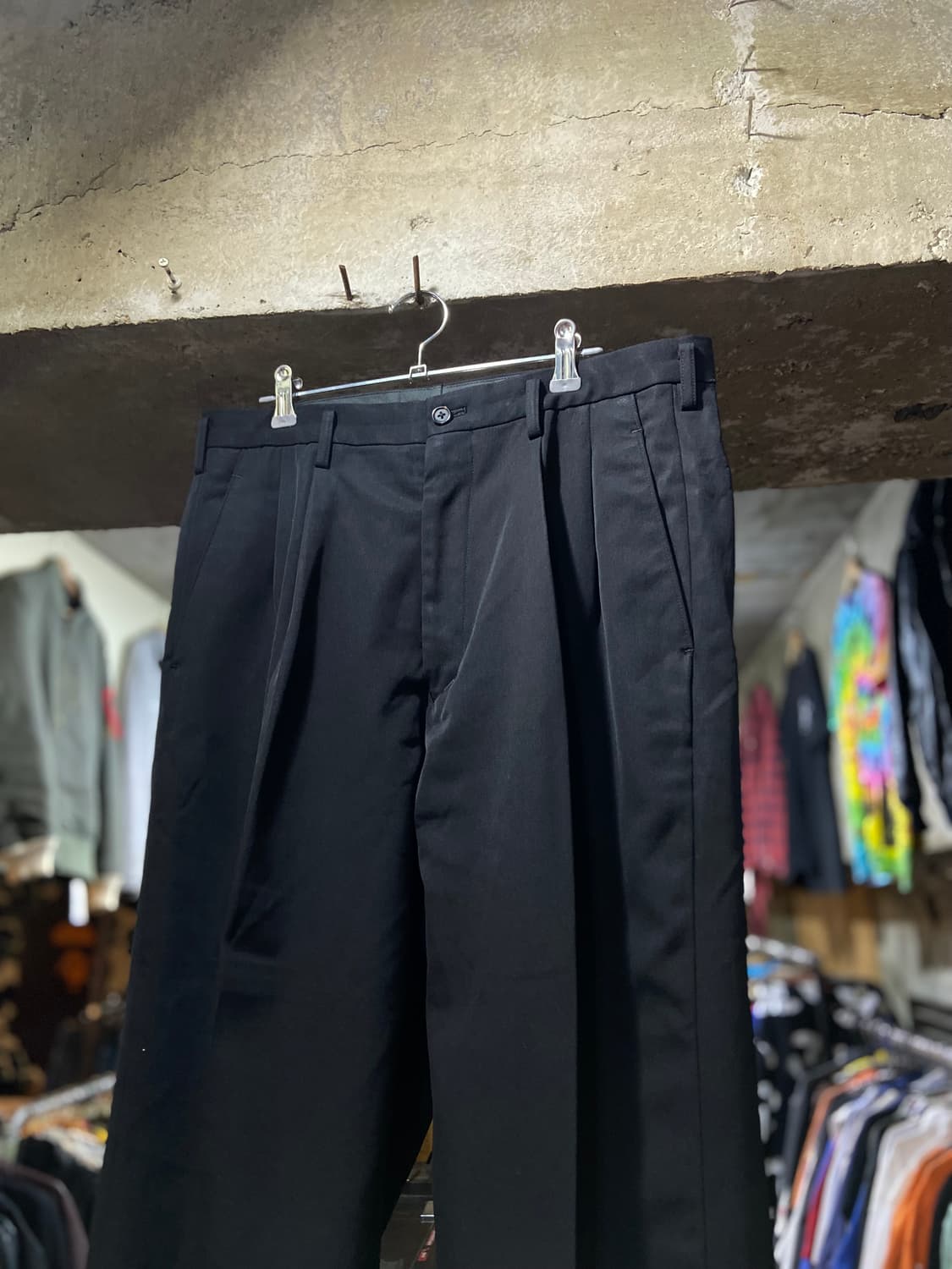 90s Y's for men 요지 야마모토 핀턱 포인트 슬랙스 상품이미지1