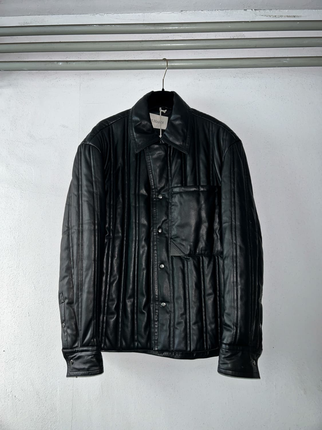 Trussardi stitch point leather jacket 상품이미지1