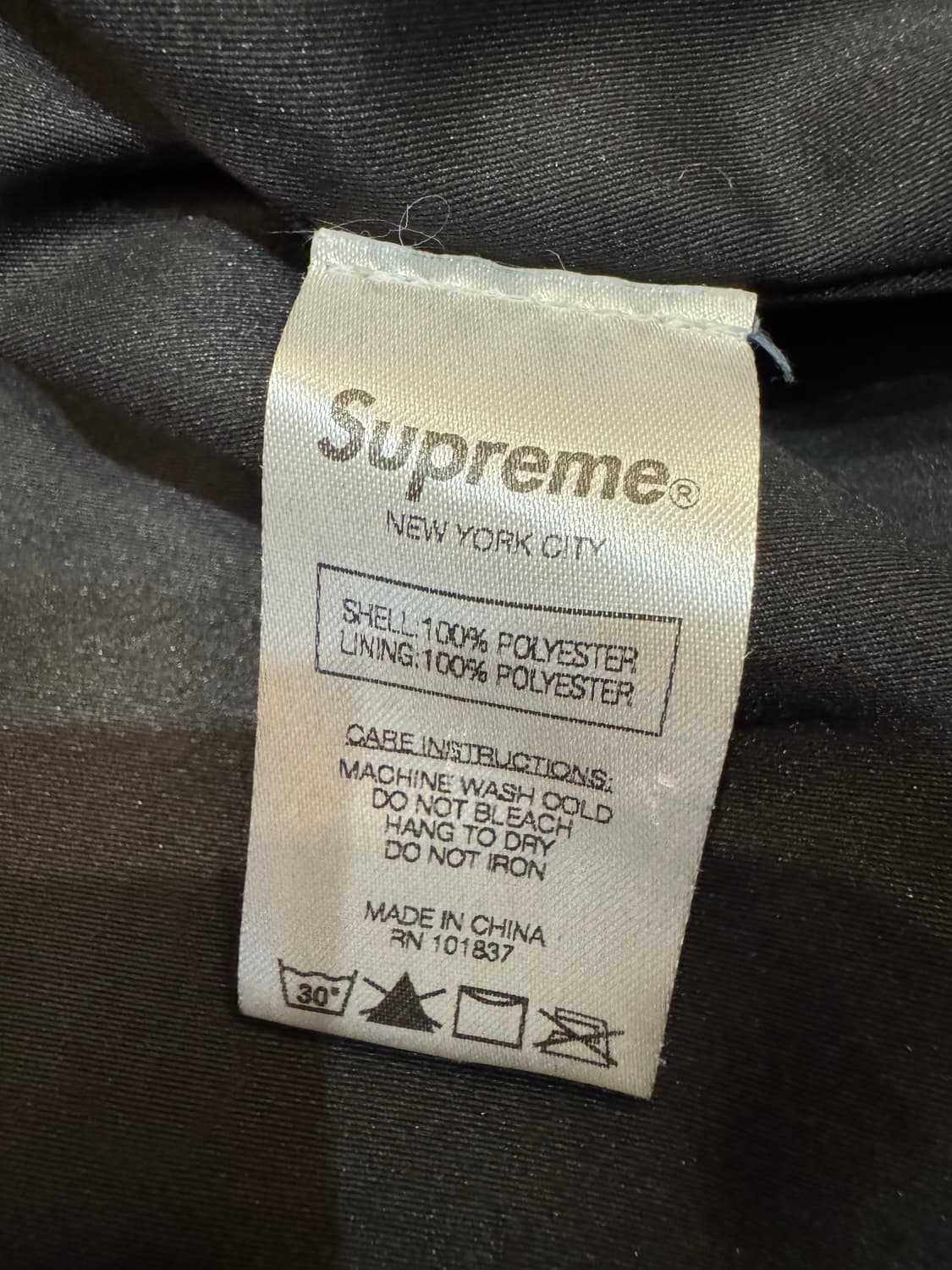 [M] 슈프림 x 남이서팔 플리스 자켓 블랙 상품이미지8