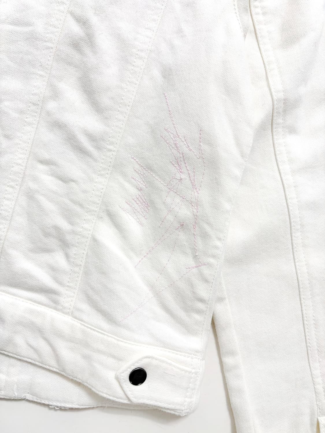 Handmarked White Denim Jacket 상품이미지9