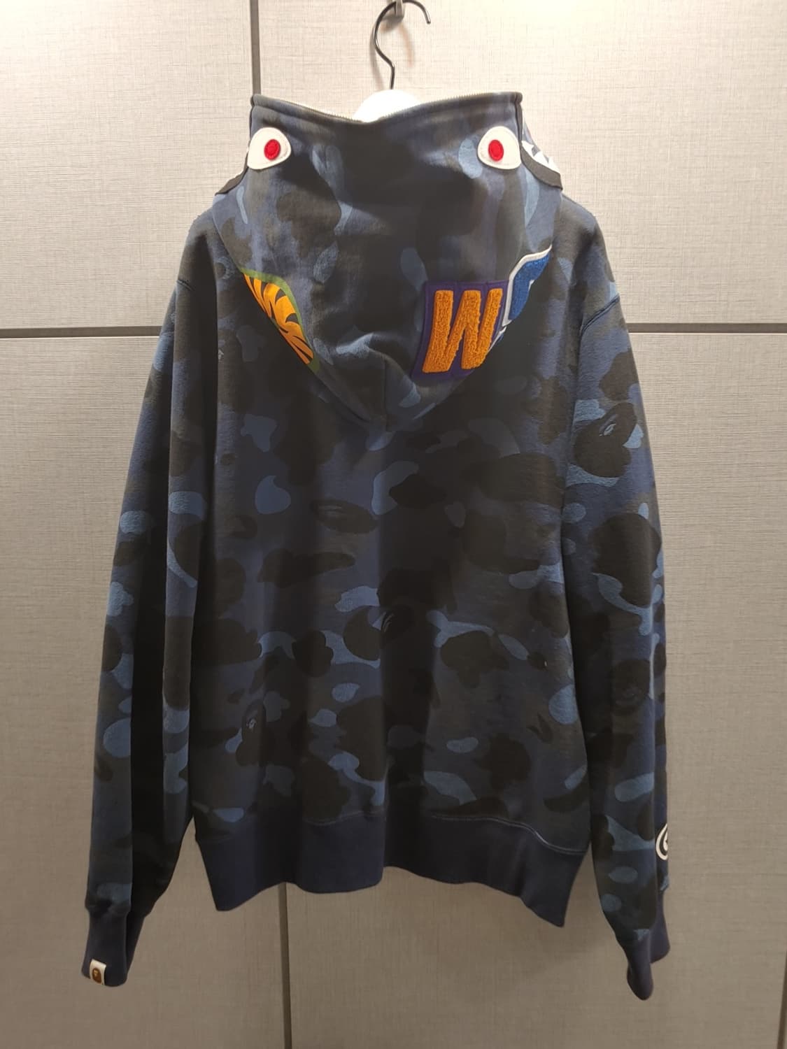 [L]베이프 블루카모 샤크 후드집업 상품이미지2