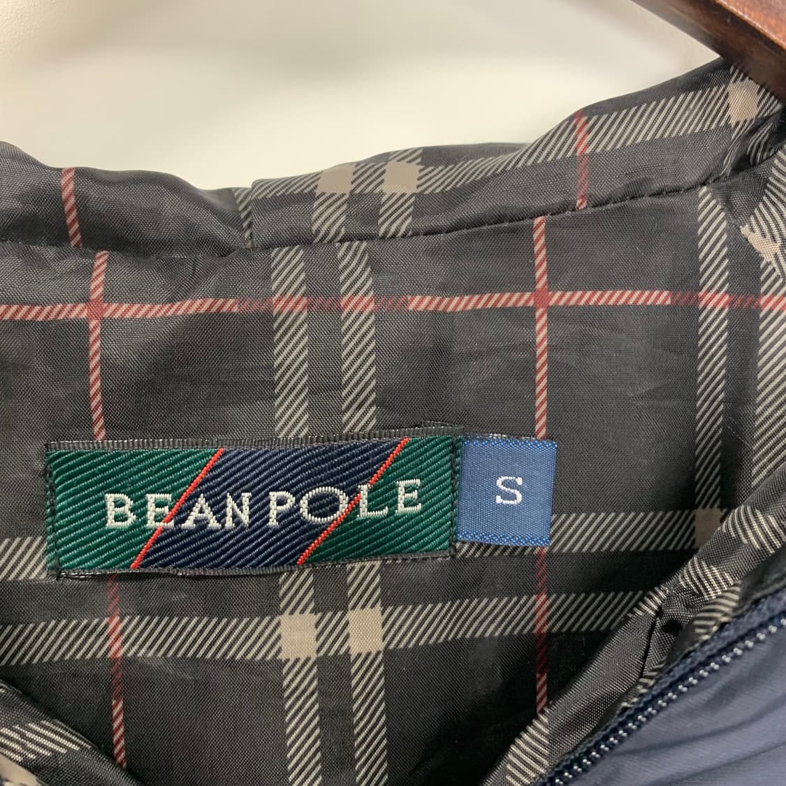 빈폴 자수로고 네이비 바람막이 후드 자켓 상품이미지7