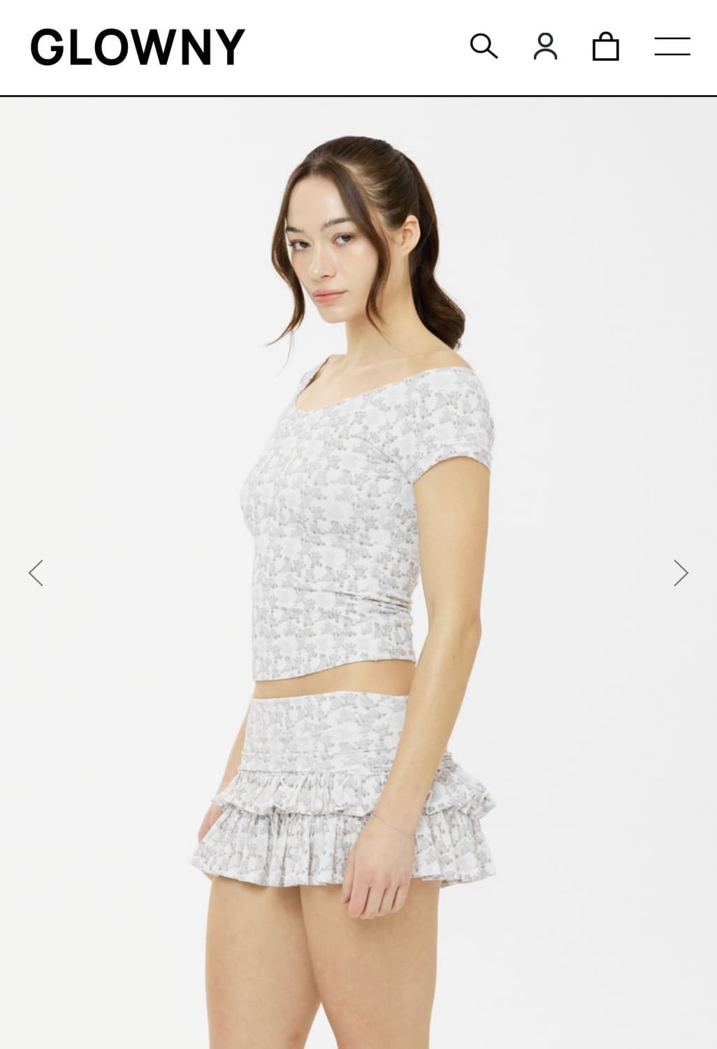 GLOWNY_ LULU RUFFLE MINI SKIRT 상품이미지3