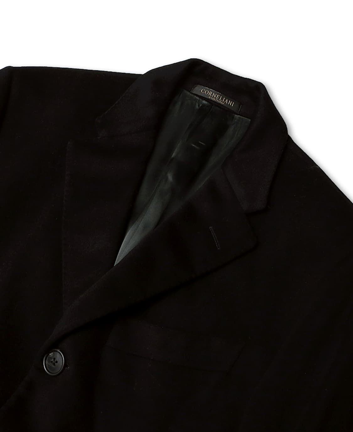 꼬르넬리아니 [Corneliani] 블랙 버진울 캐시미어 체스터필드 코트 상품이미지2
