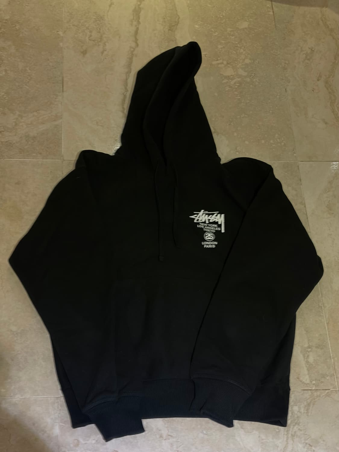 스투시 월드투어 후드티 블랙 m 상품이미지2