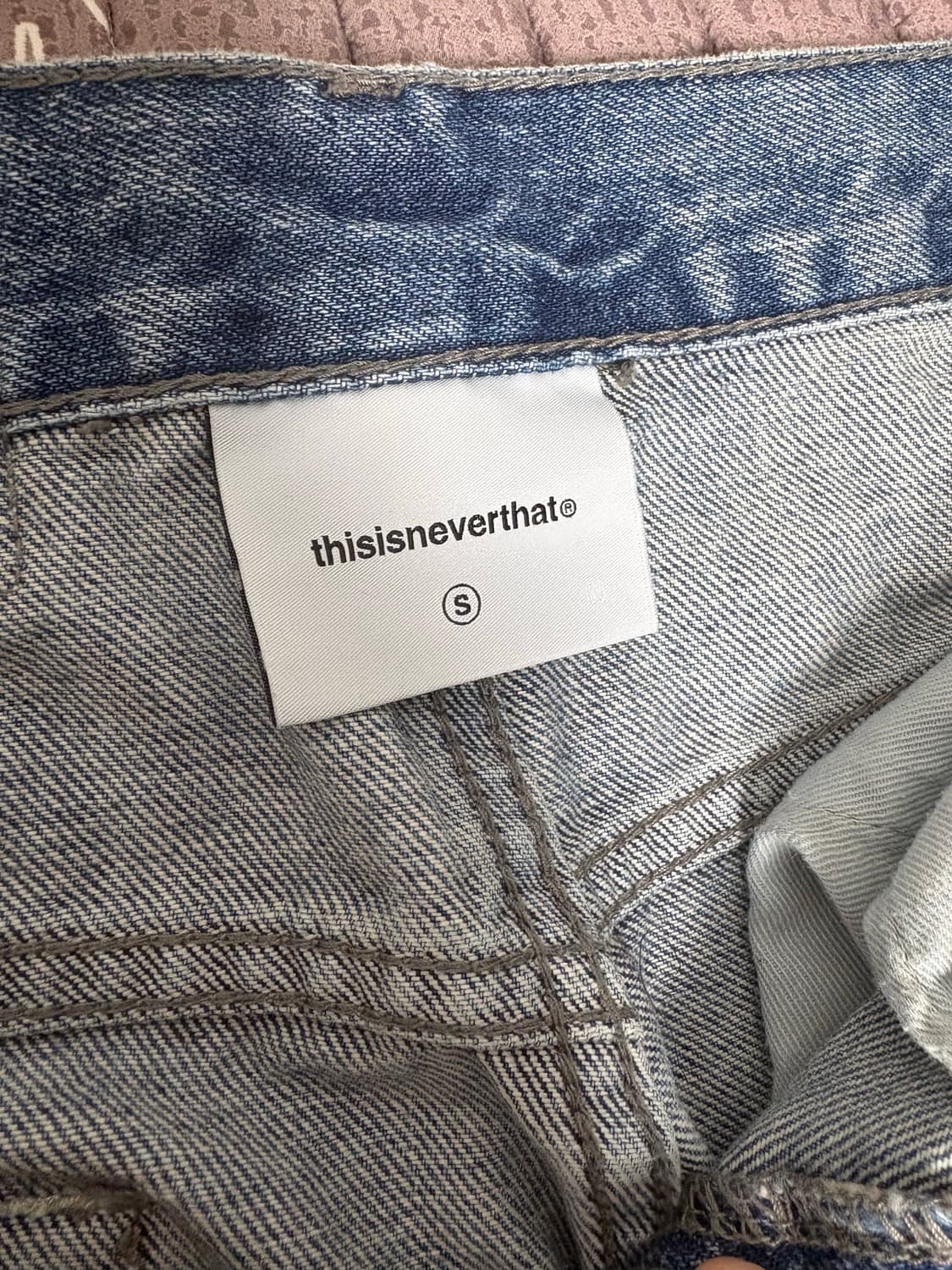 디스이즈네버댓 릭렉스드 데님팬츠 연청 s 상품이미지2