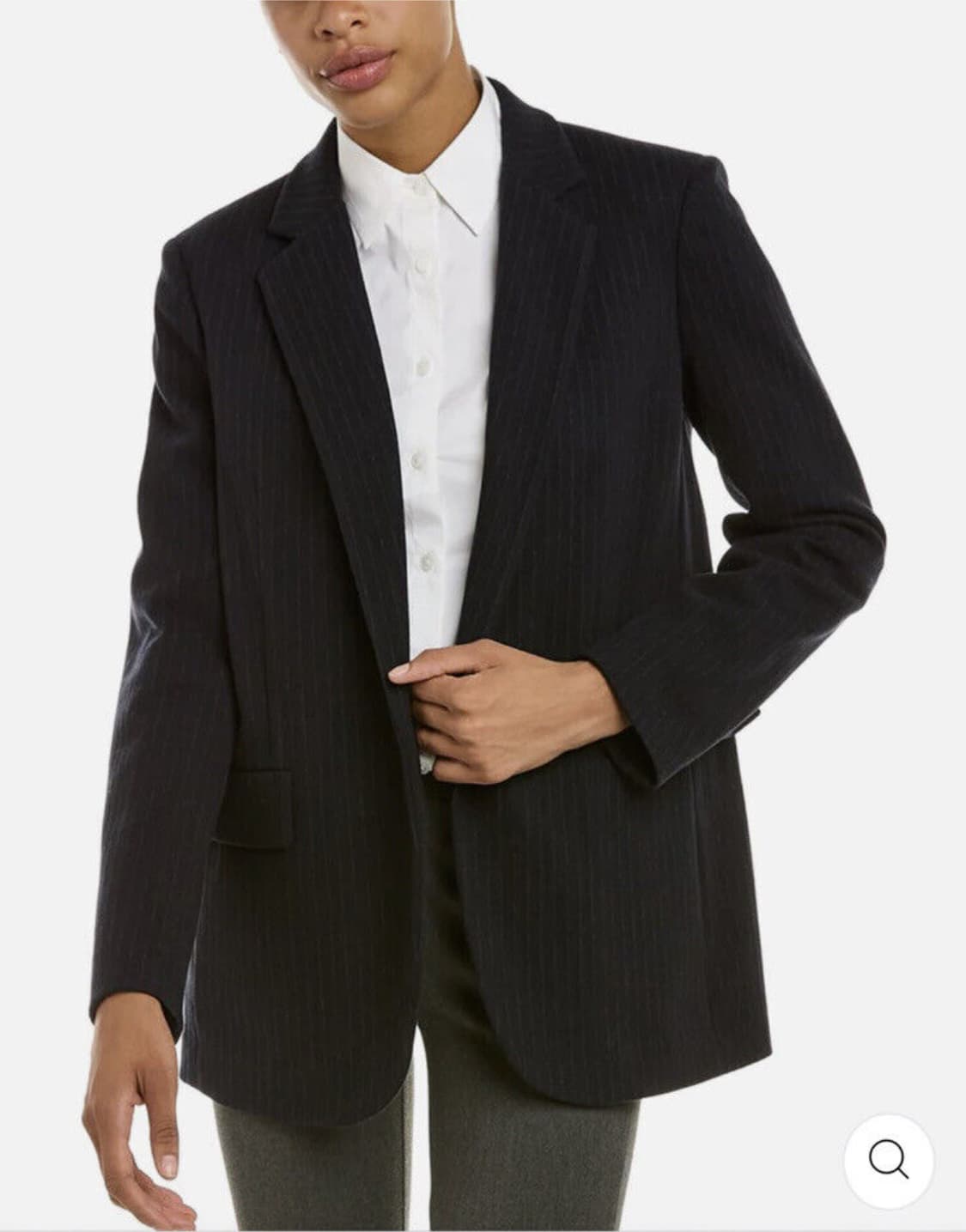 띠어리 여성 딥네이비 핀스트라이프 자켓 블레이저 80% 상품이미지3