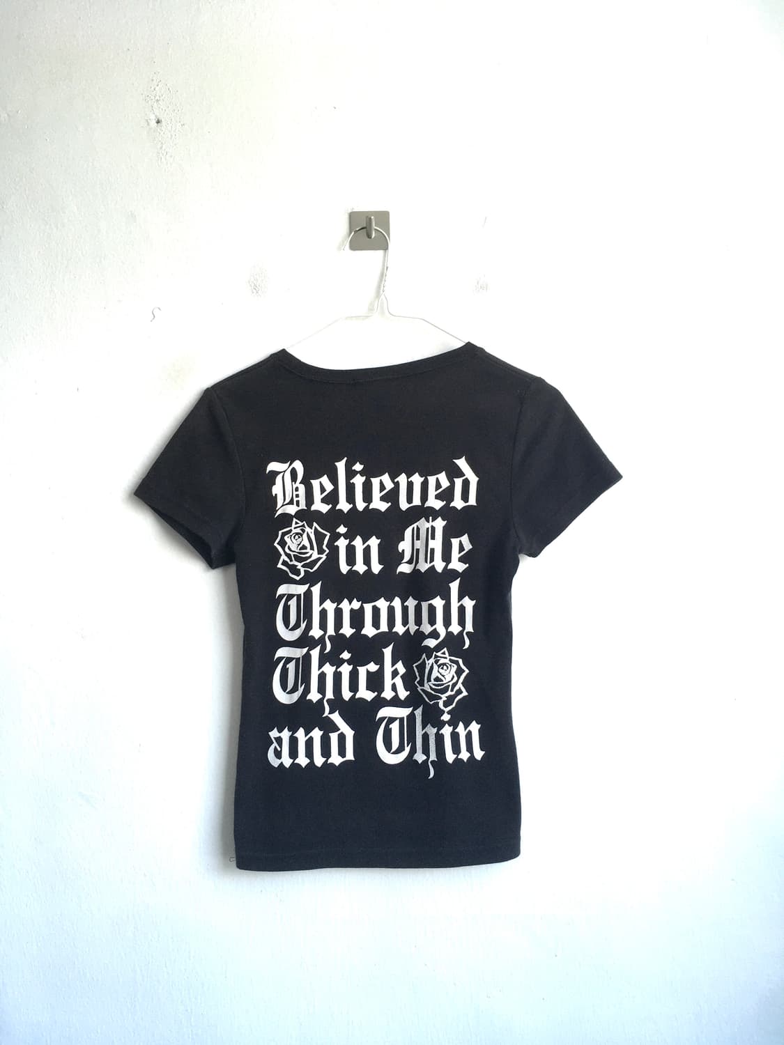 jpn vintage punk beads printing t shirt 상품이미지5