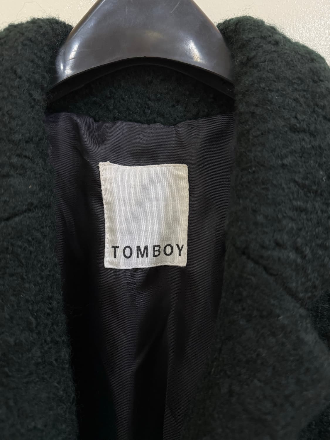 톰보이 딥그린 모직 코트 정품 상품이미지4