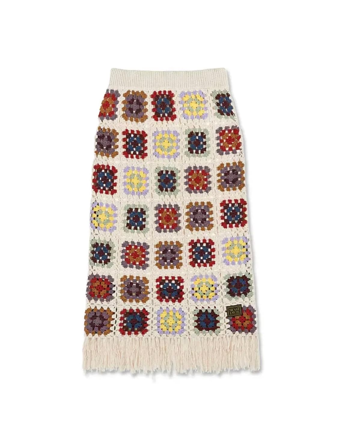 스컬프터 크로쉐 니트 롱스커트 상품이미지1