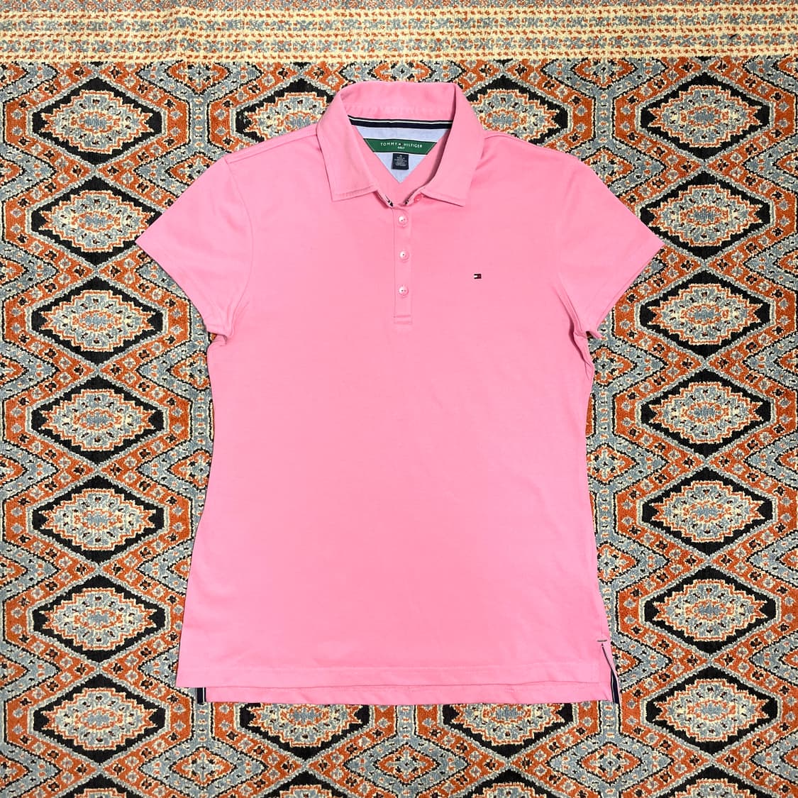 타미힐피거 골프 핑크 카라티셔츠 여성M 상품이미지1