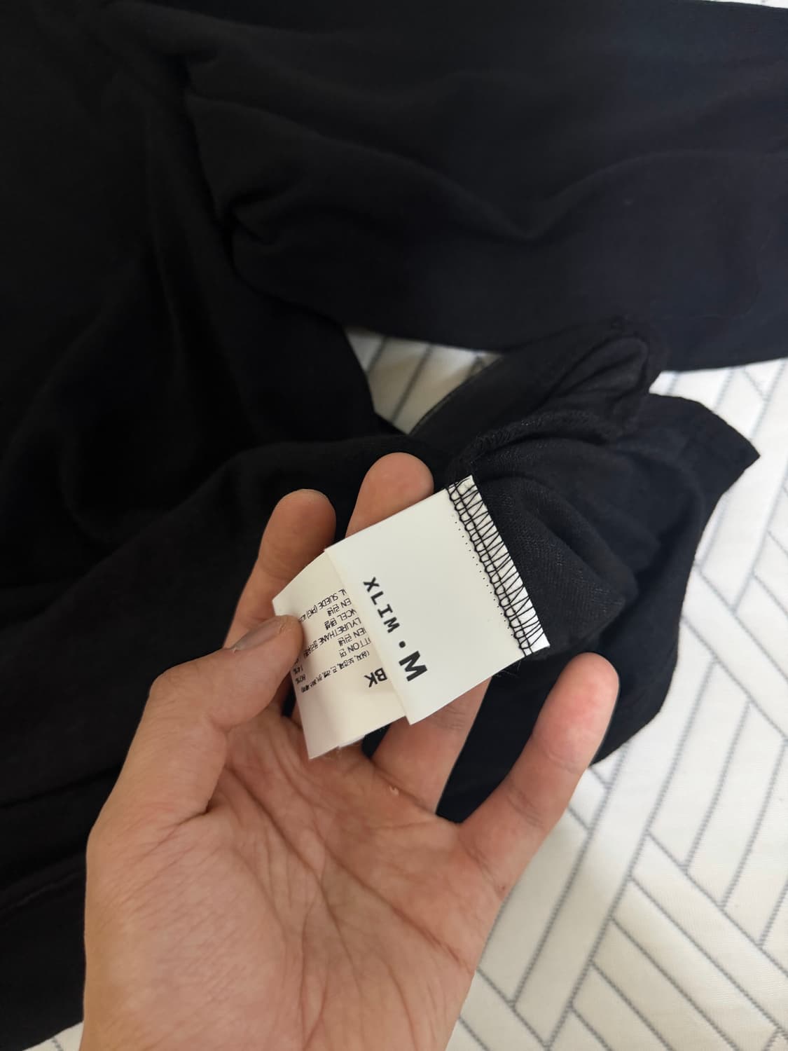 Xlim ep9 01 polo shirt M 폴로셔츠 블랙 판매 상품이미지3