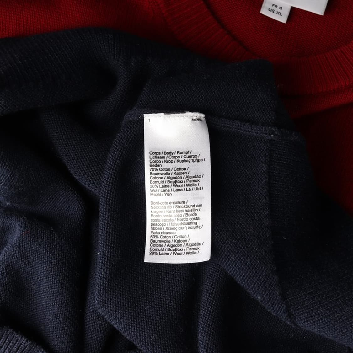 라코스테 컬러블록 울 혼방 라운드넥 니트 6 상품이미지6