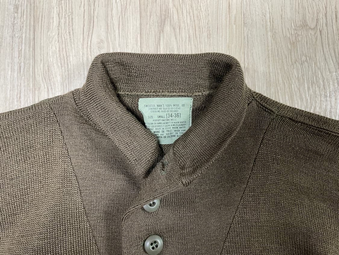 ~95) 미군 오리지널 5버튼 울 스웨터(RRL&LVC&폴로) 상품이미지5