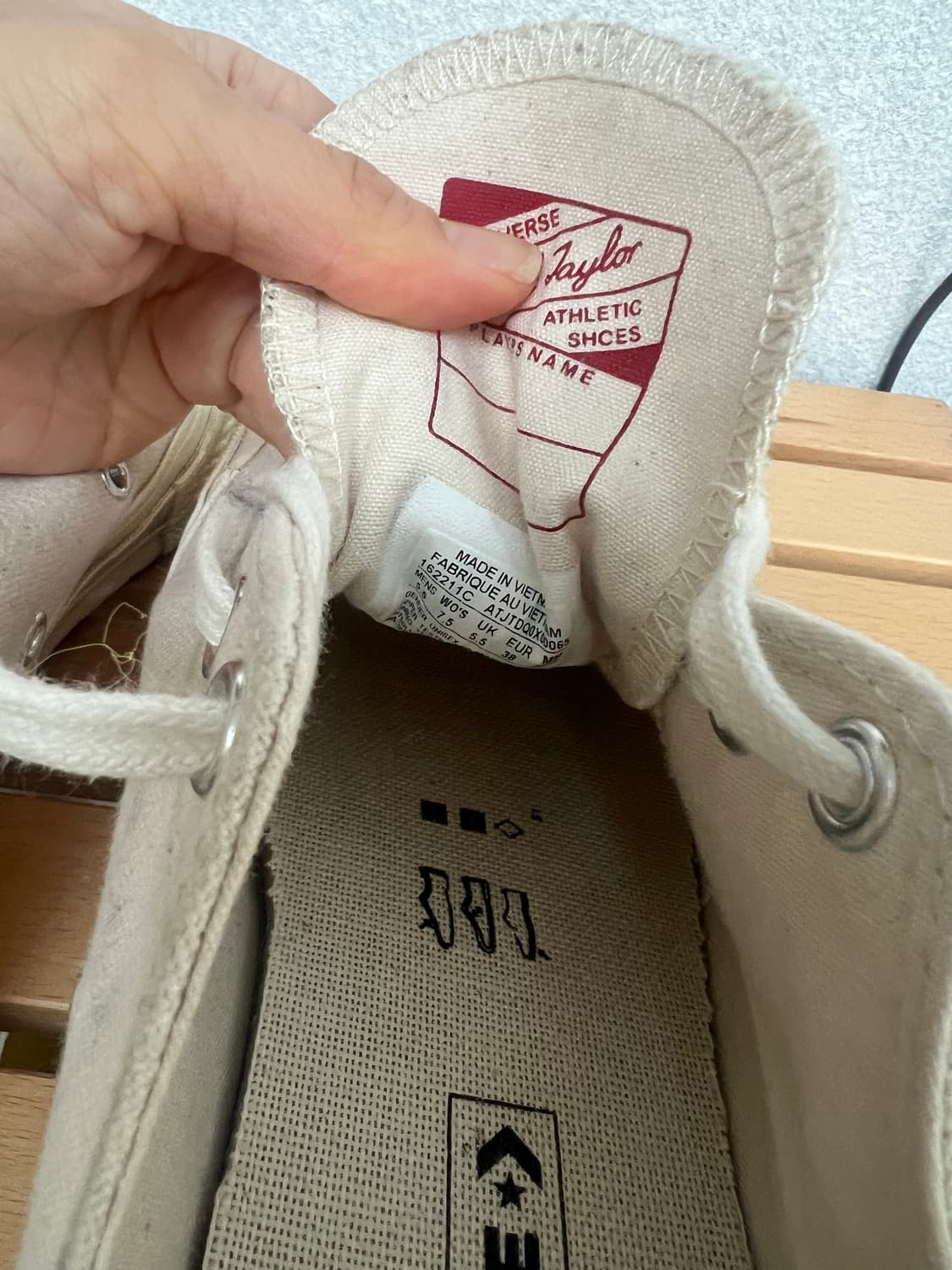 컨버스 척 70 로우 빈티지 캔버스 네츄럴 (245mm) 상품이미지5