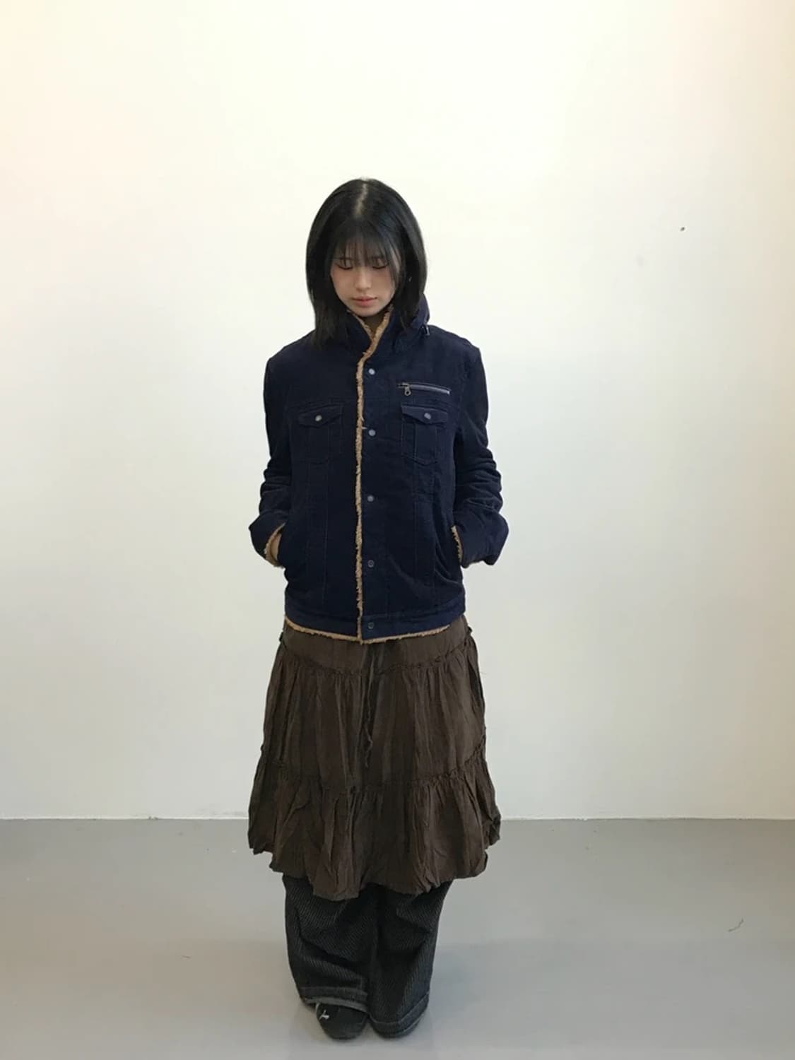 HIDEAWAYS Corduroy Boa Lined Jacket 상품이미지1