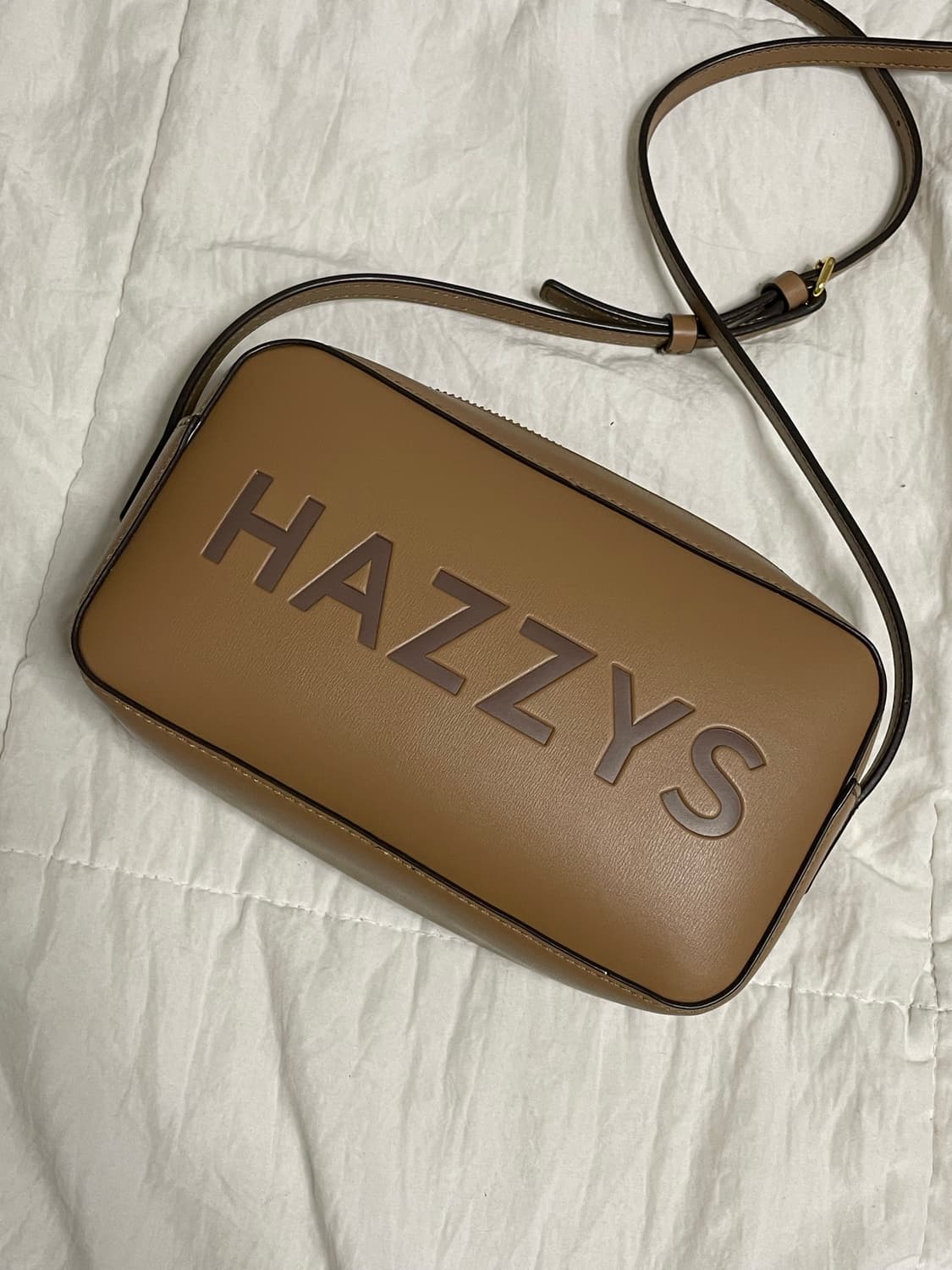 Hazzys brown cross bag 상품이미지1