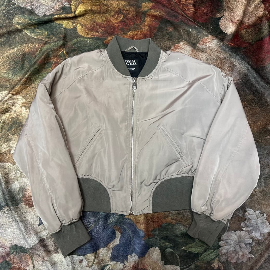 자라 빈티지 베이지항공점퍼 S 상품이미지1