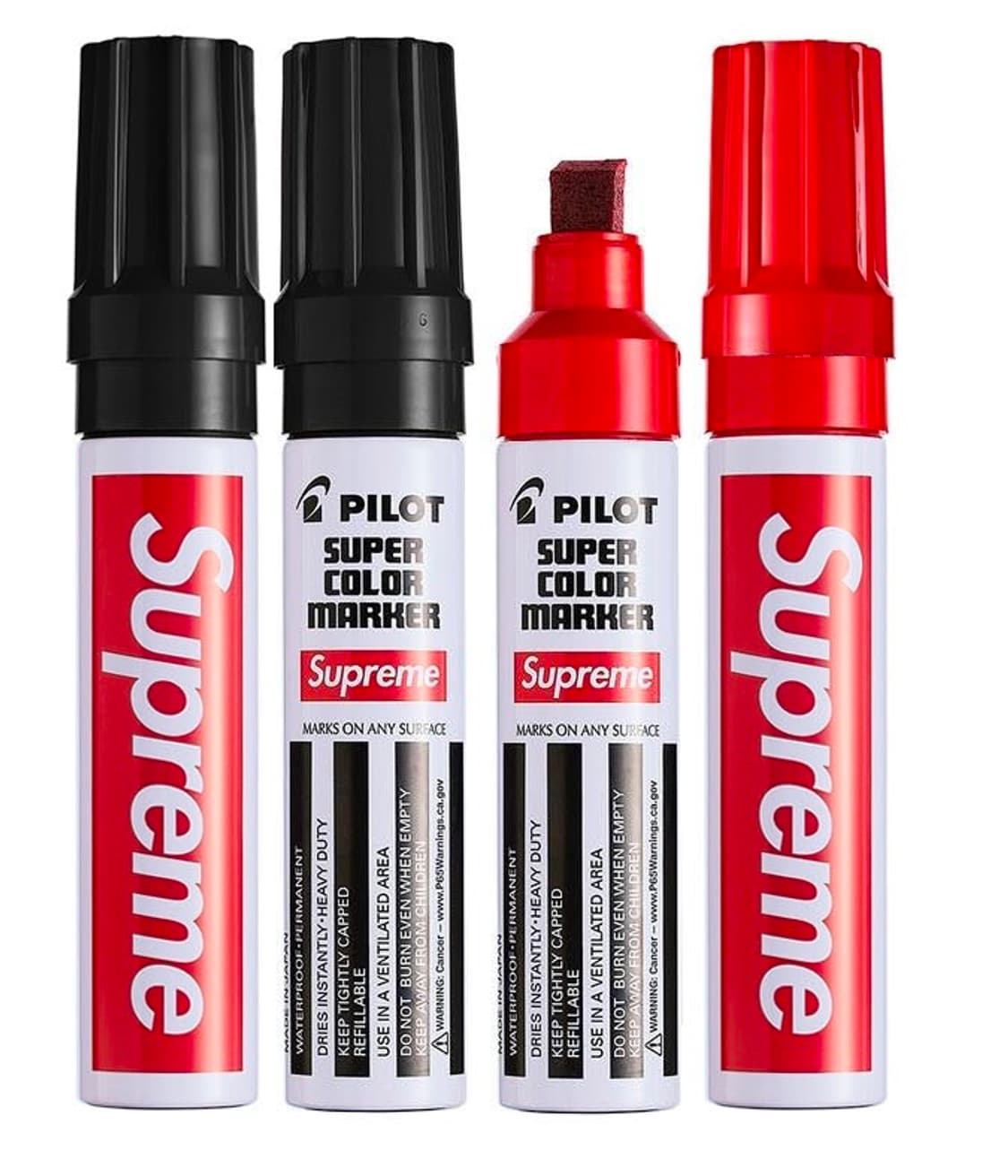 슈프림 파일럿 마커펜 블랙&레드 새상품 상품이미지2