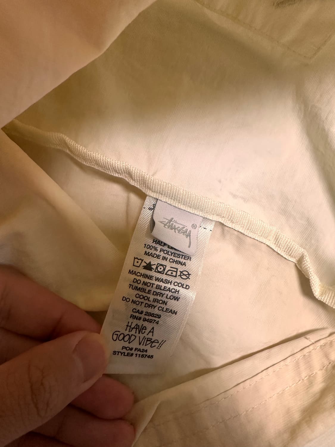 스투시 웨이브 다이 비치쉘 자켓 바람막이L 새상품 상품이미지7