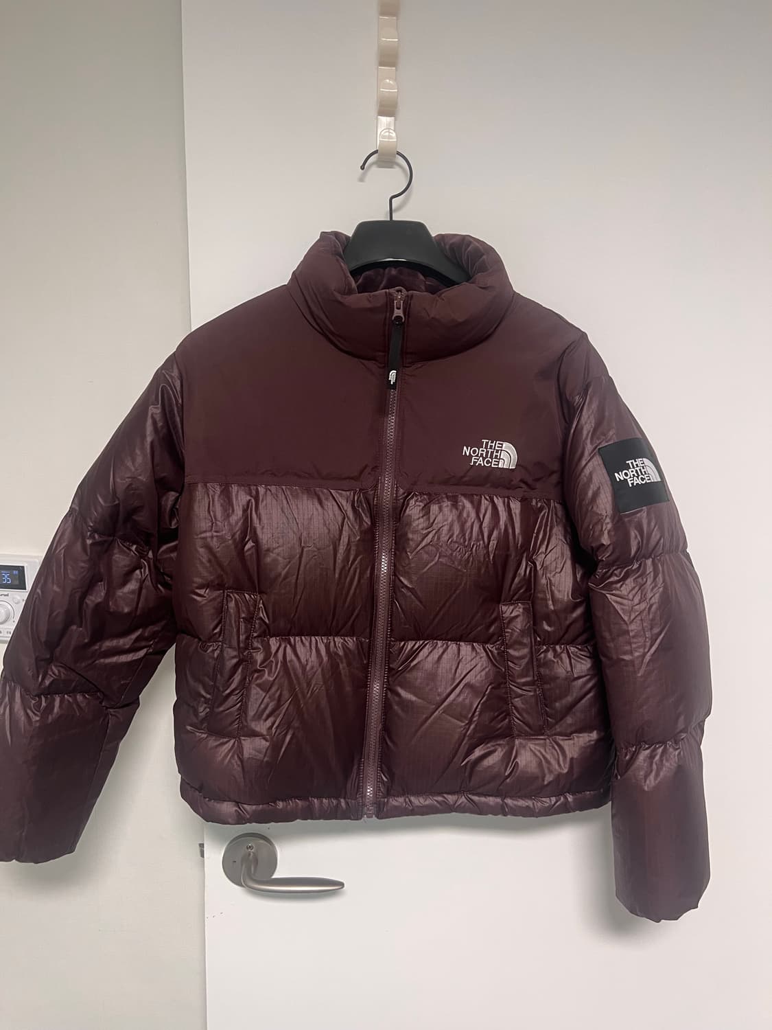 노스페이스 눕시 숏패딩 코코아브라운 상품이미지1