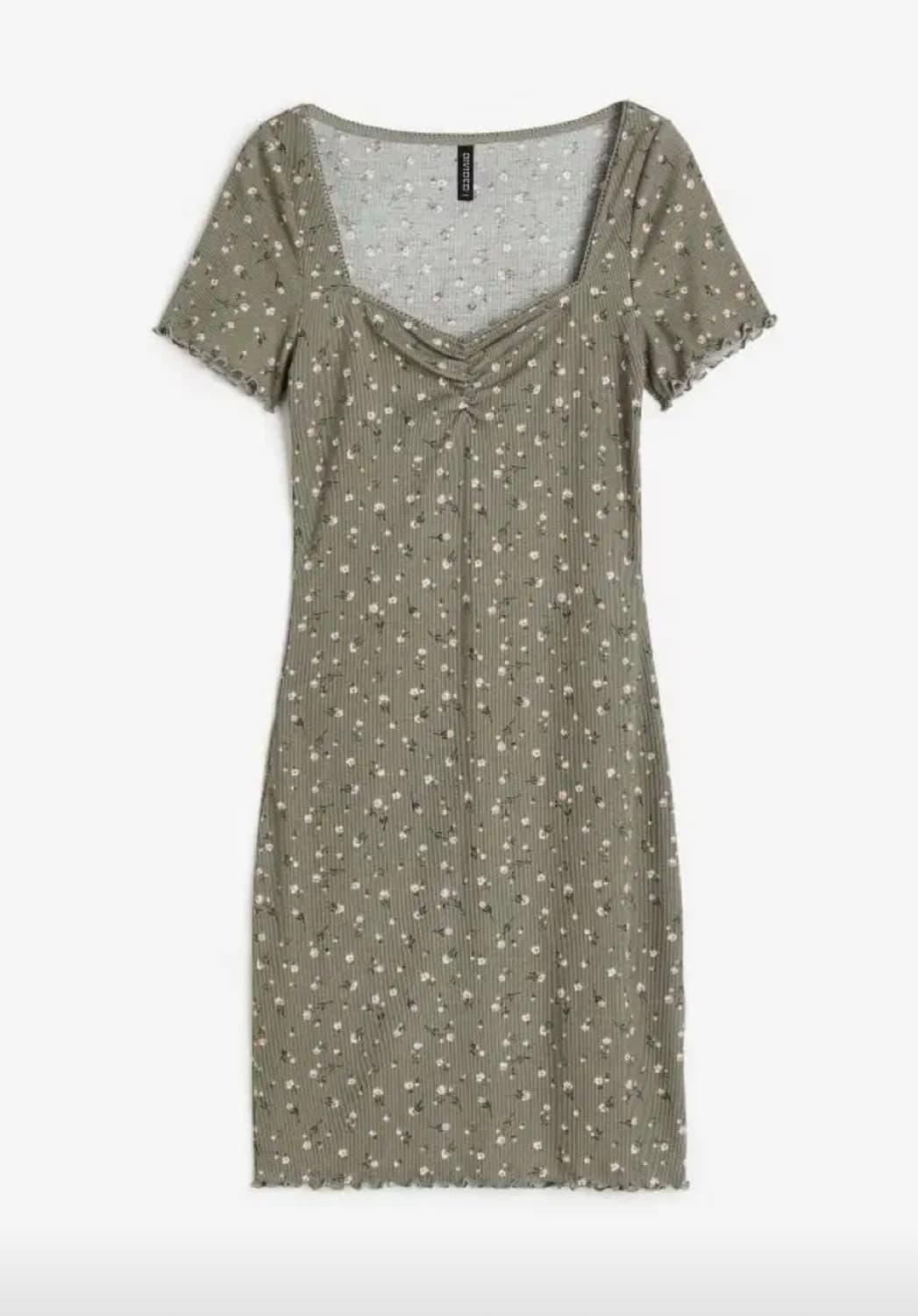 H&M 플로랄 바디콘 원피스 s 새상품 상품이미지1