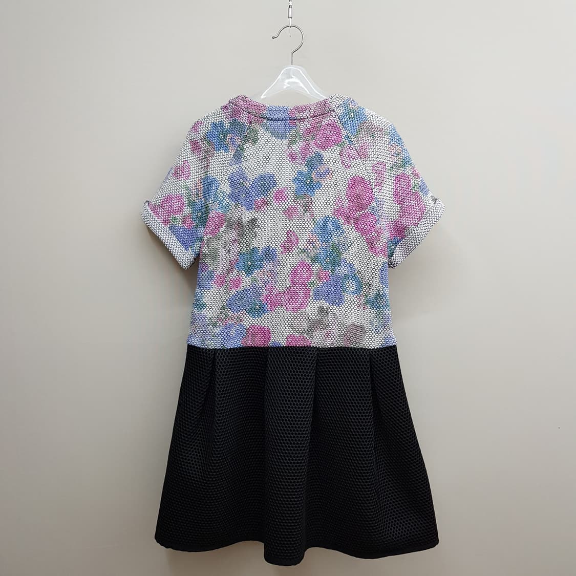 SEA New York 플라워 메쉬 배색 플레어 원피스 4사이즈 상품이미지4