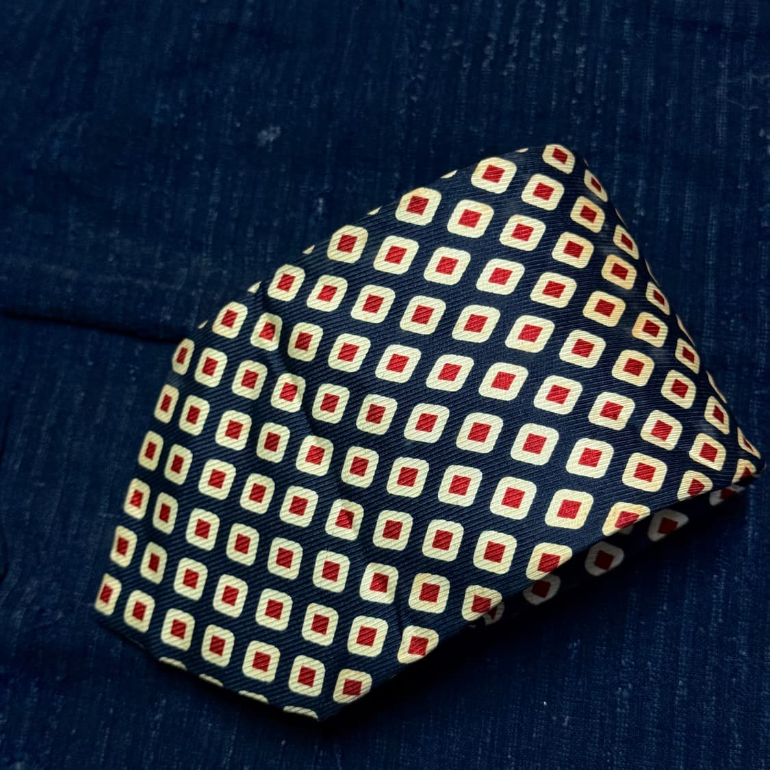 Lancetti 지오매트릭 패턴 실크 타이 상품이미지2