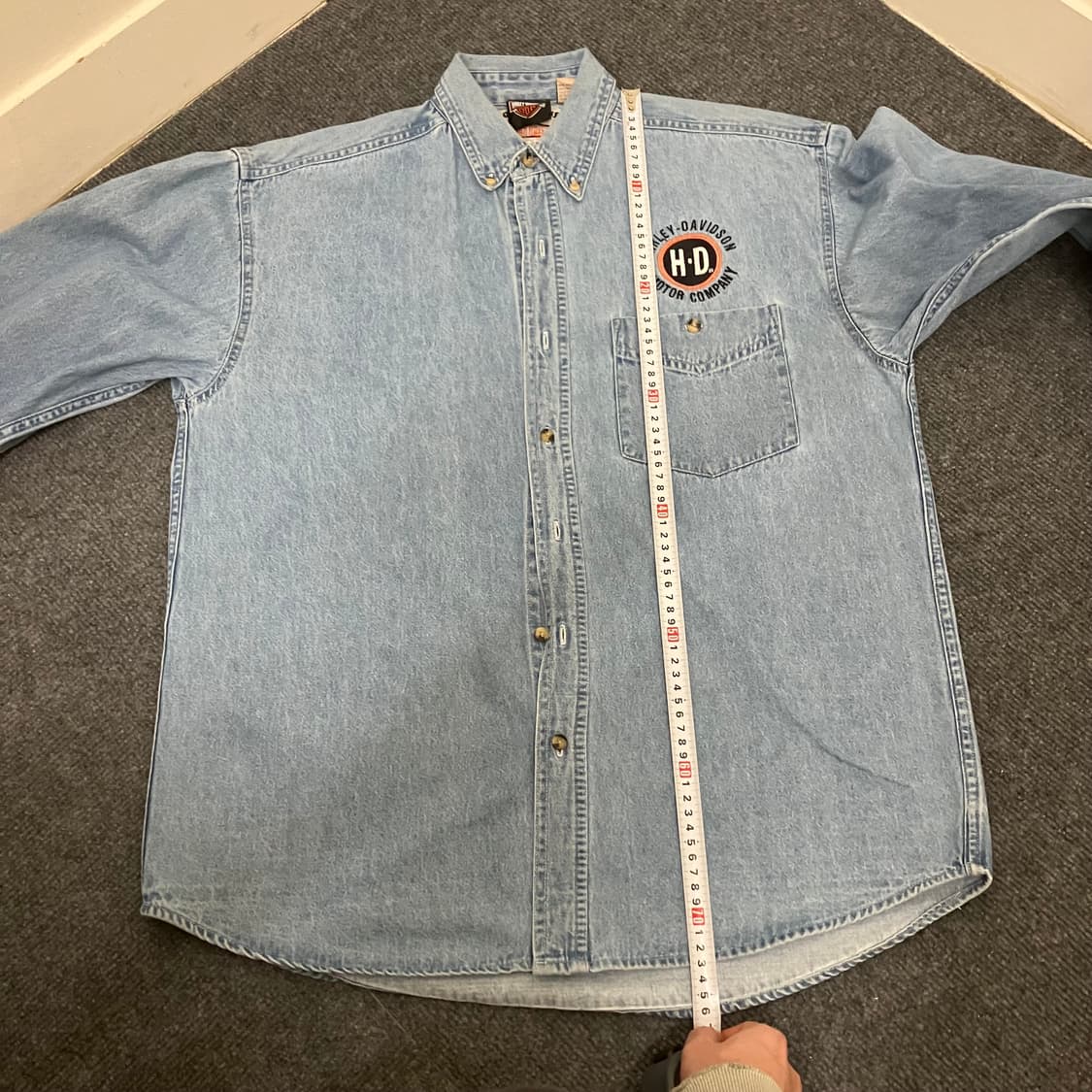 N241 할리데이비슨 데님 청셔츠 상품이미지7