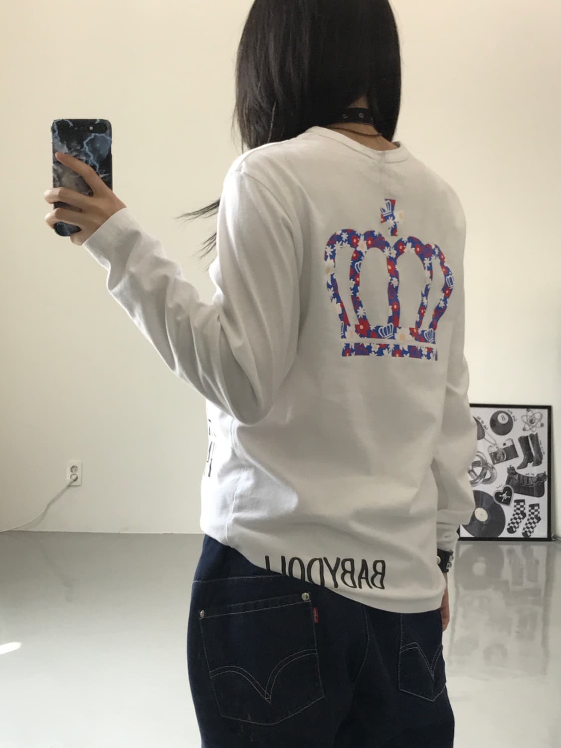 베이비돌 화이트 롱슬리브 상품이미지3