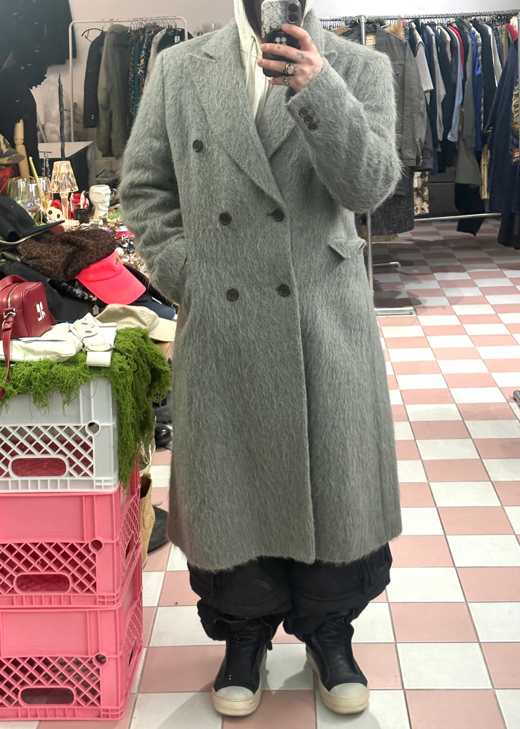 TTF✳️아워레가시 모헤어 웨일 코트 48 상품이미지4