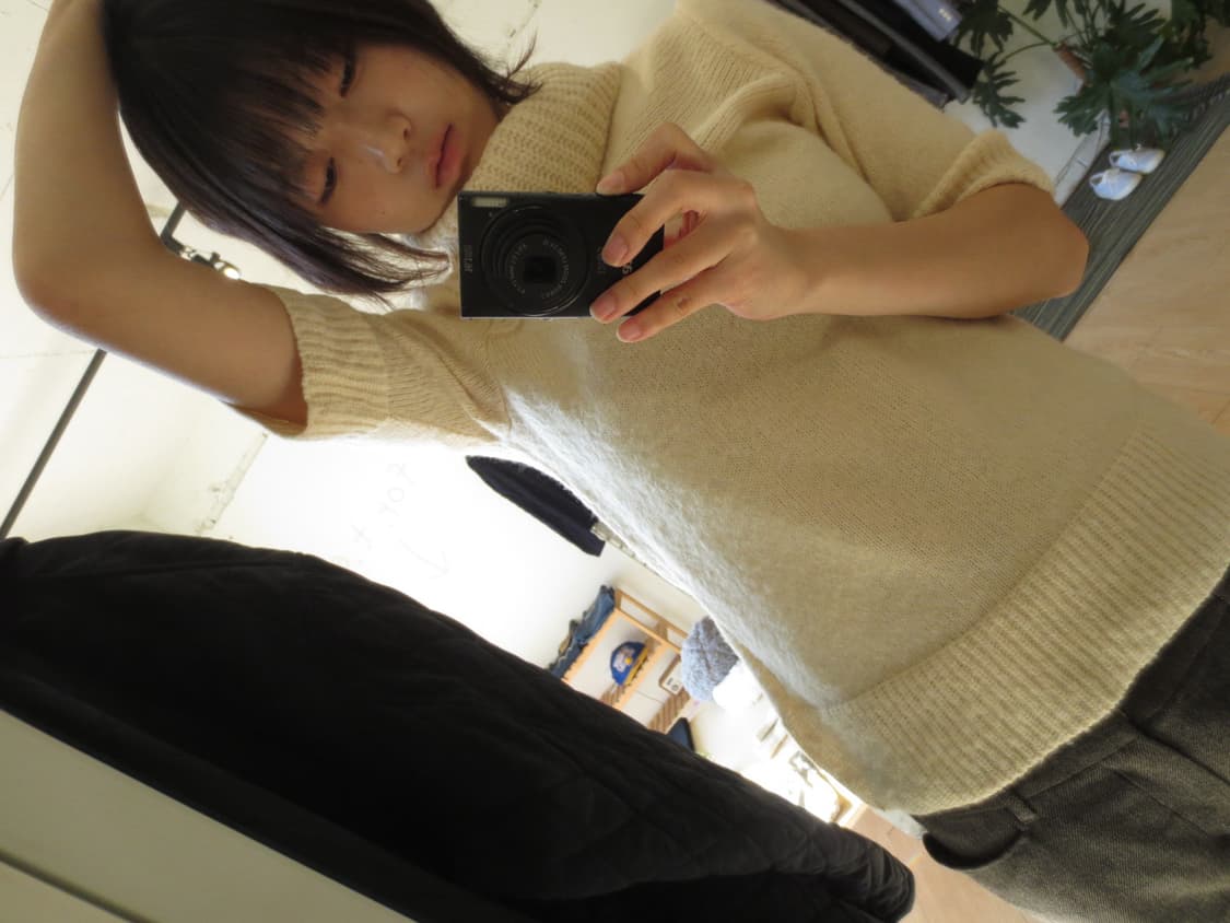 Beige turtleneck knit 상품이미지2