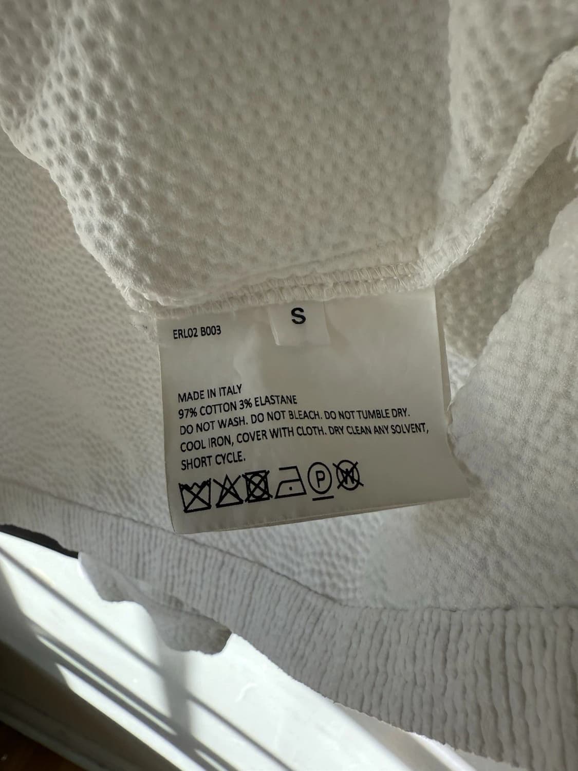 ERL 이알엘 코듀로이 코튼 오버사이즈 버튼 업 셔츠 아이보리 화이트 상품이미지4