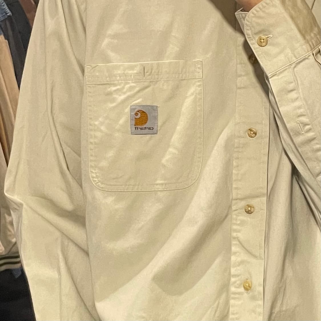 [IM] carhartt 칼하트 크림 긴팔셔츠 상품이미지6