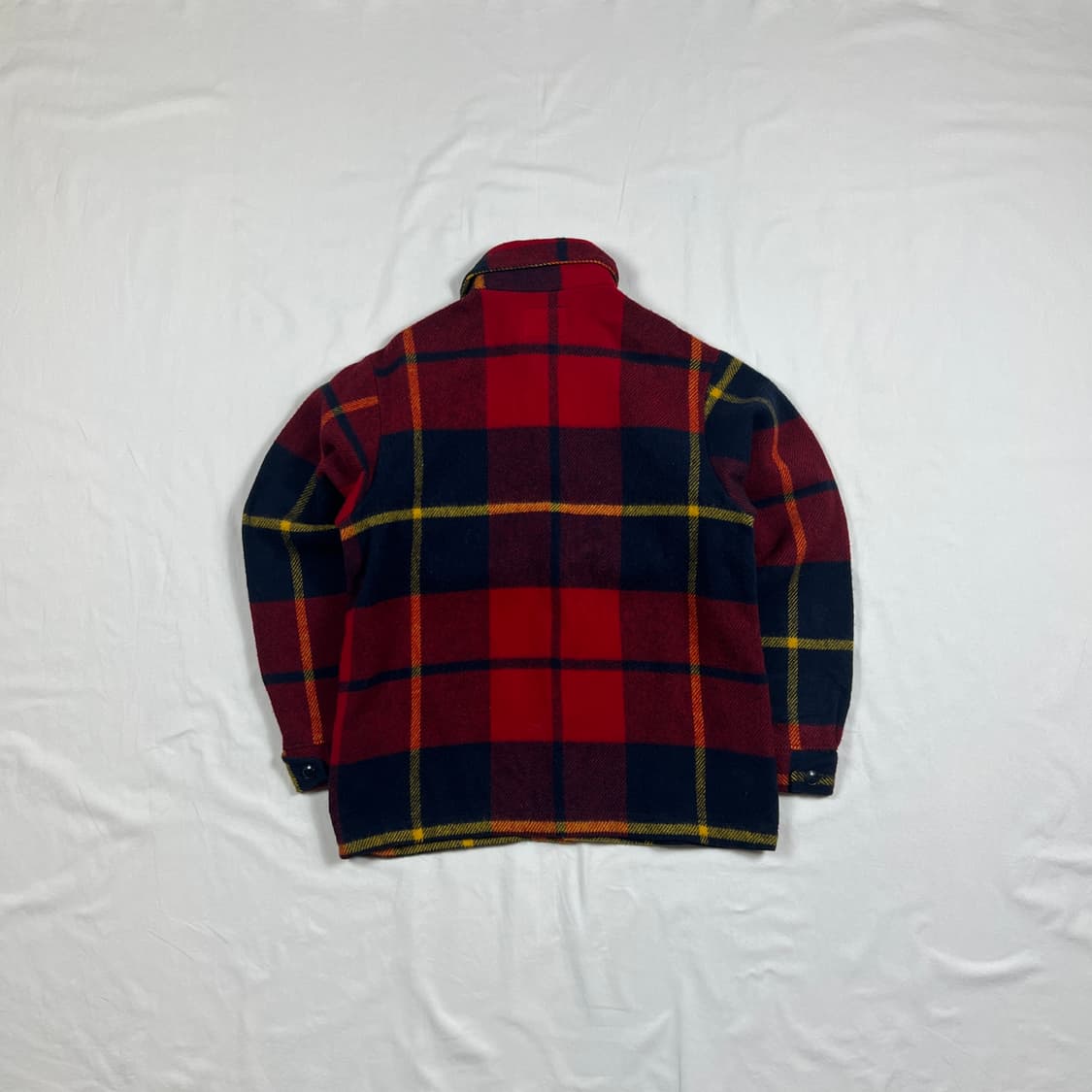 90‘s 빈티지 플란넬 체크 헤비울 셔츠 자켓 상품이미지5