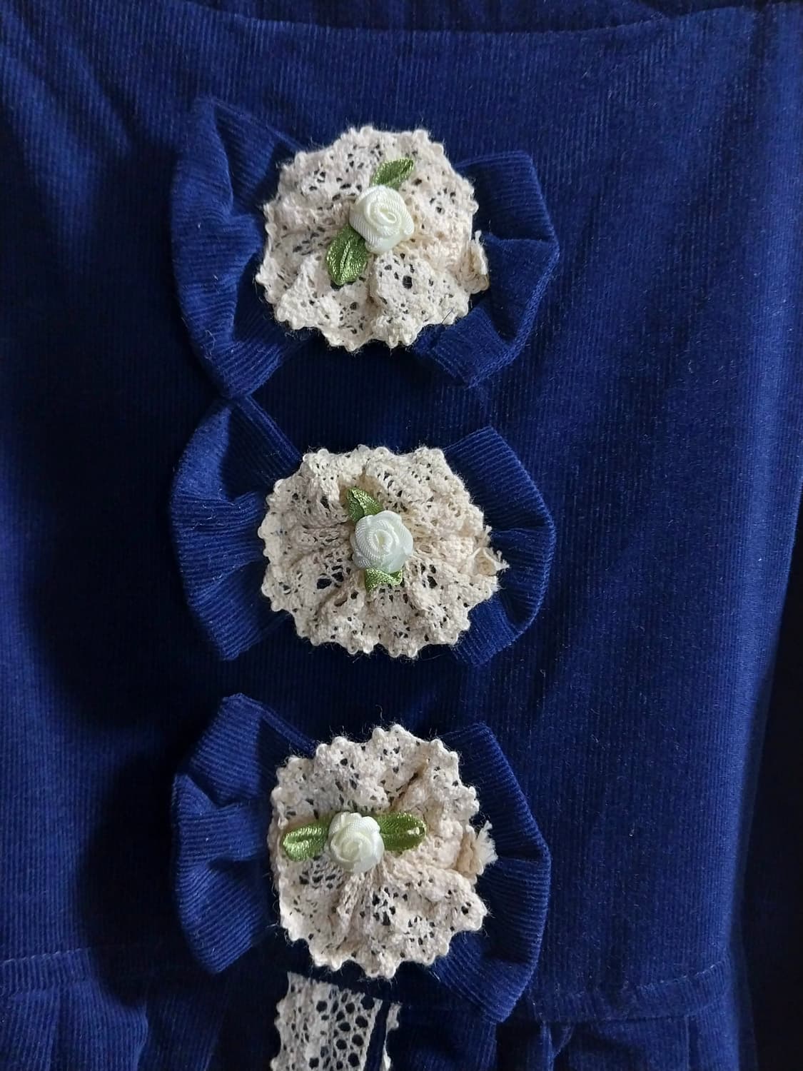 여성스런 코사지 레이스 원피스 상품이미지4