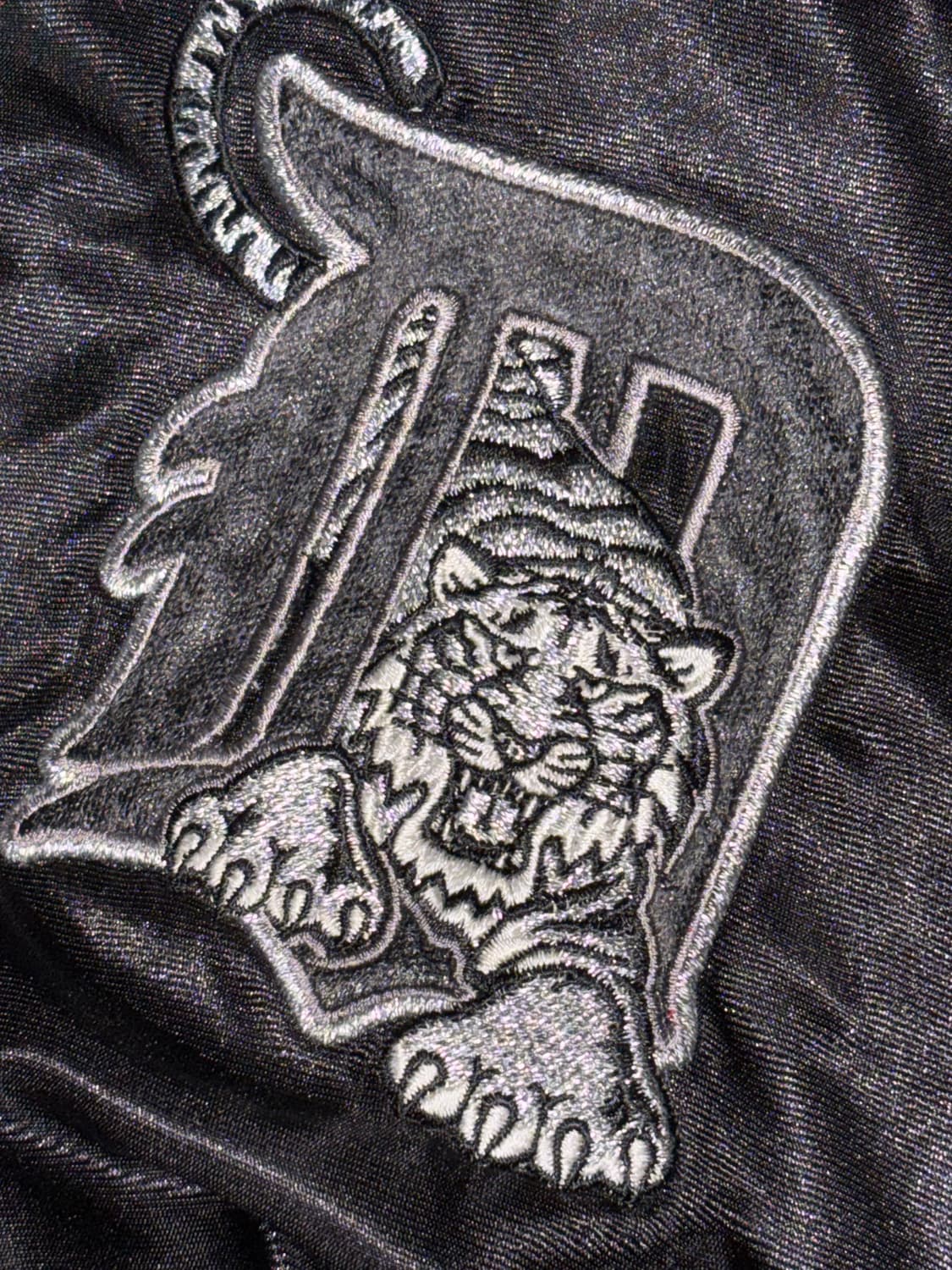 MLB Detroit Tigers 엠엘비 블랙 바시티 자켓 XL 상품이미지4