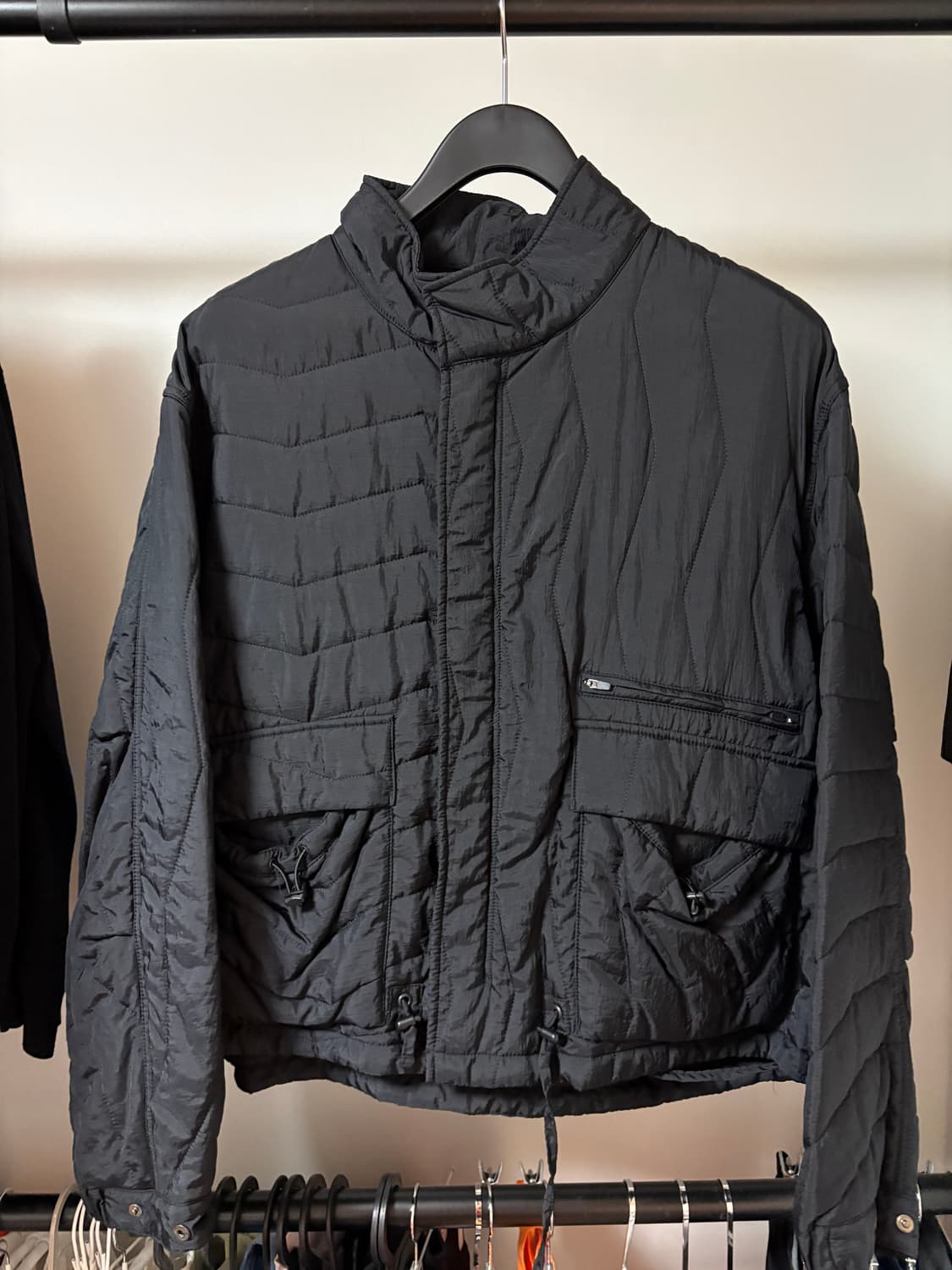 언어펙티드 퀄티드 블루종 블랙 M 상품이미지1