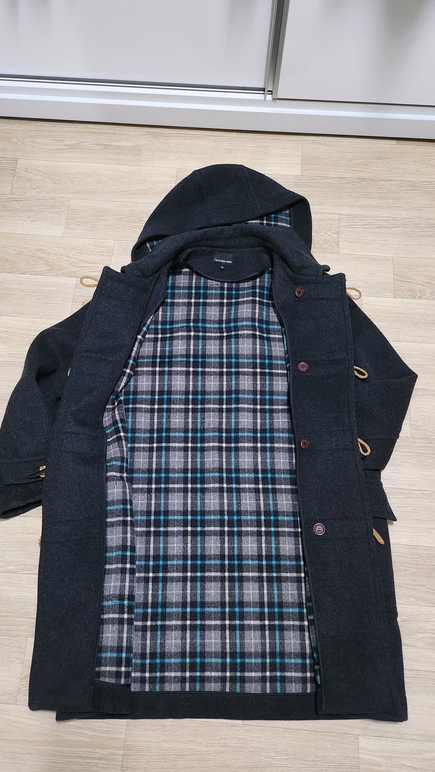 Calvin Klein 캘빈클라인 캐시미어 울 더플 코트 (캐시미어10% 상품이미지2