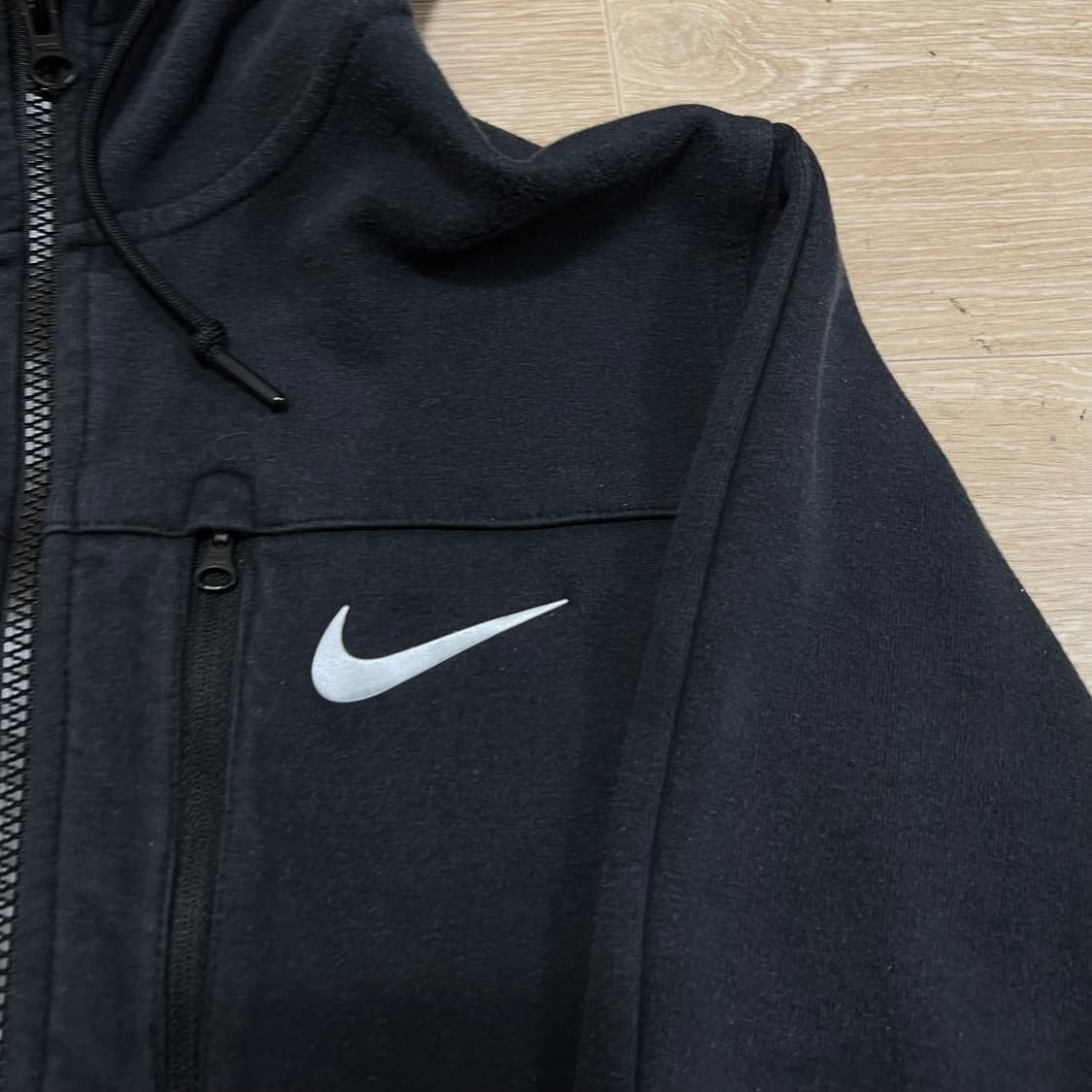 나이키 여성 테크팩 라운드햄 후드집업 [블랙] S/90 상품이미지4