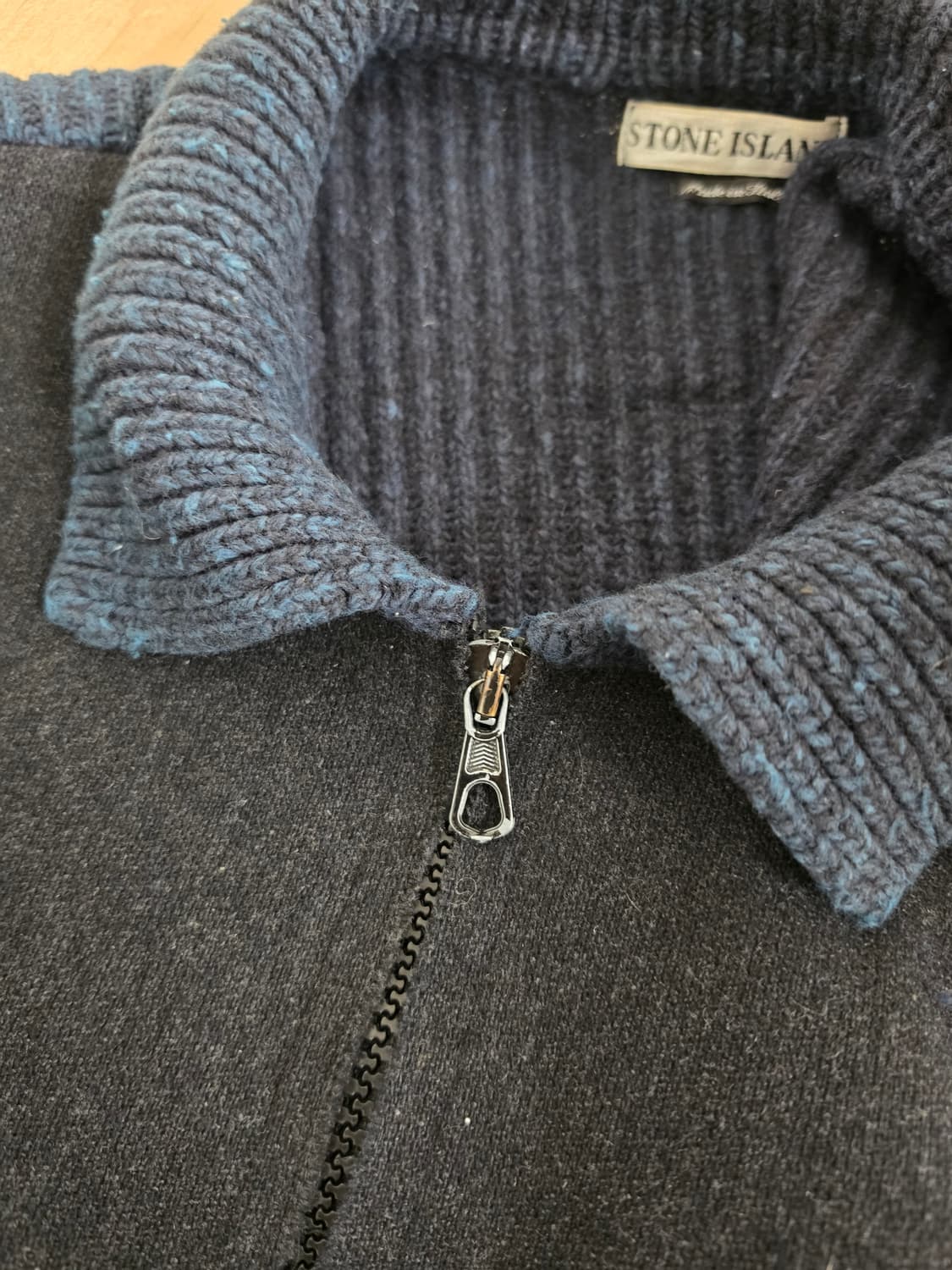 95AW 스톤 아일랜드 그린 엣지 울 집업 재킷 상품이미지5