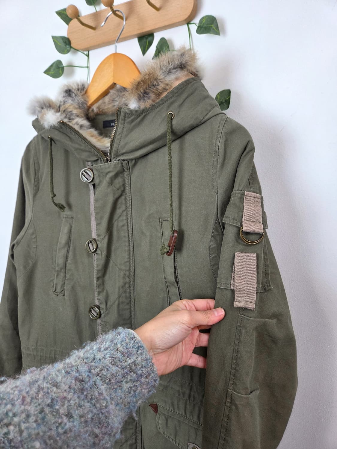 너드 뽀글이 내피 야상 상품이미지4