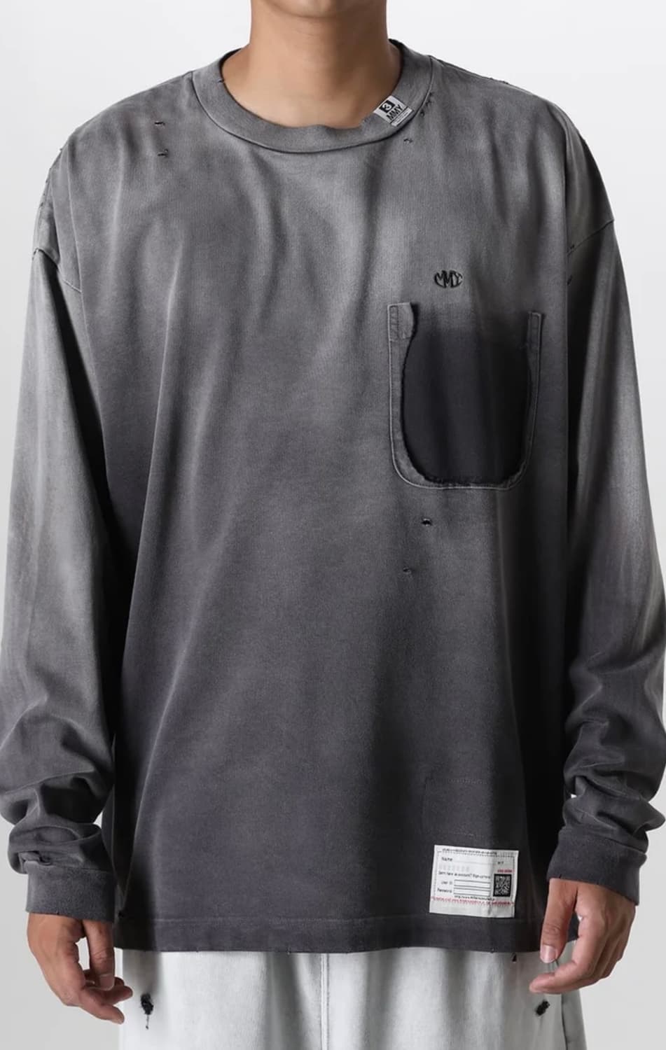 미하라 야스히로(Mihara Yasuhiro) 롱 슬리브 티셔츠 46 상품이미지4