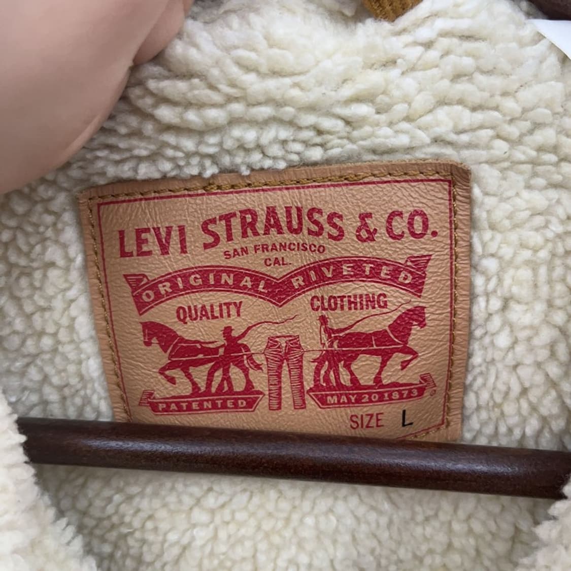 리바이스 양털 쉐르파 코듀로이 워크 자켓 L C09417 상품이미지5