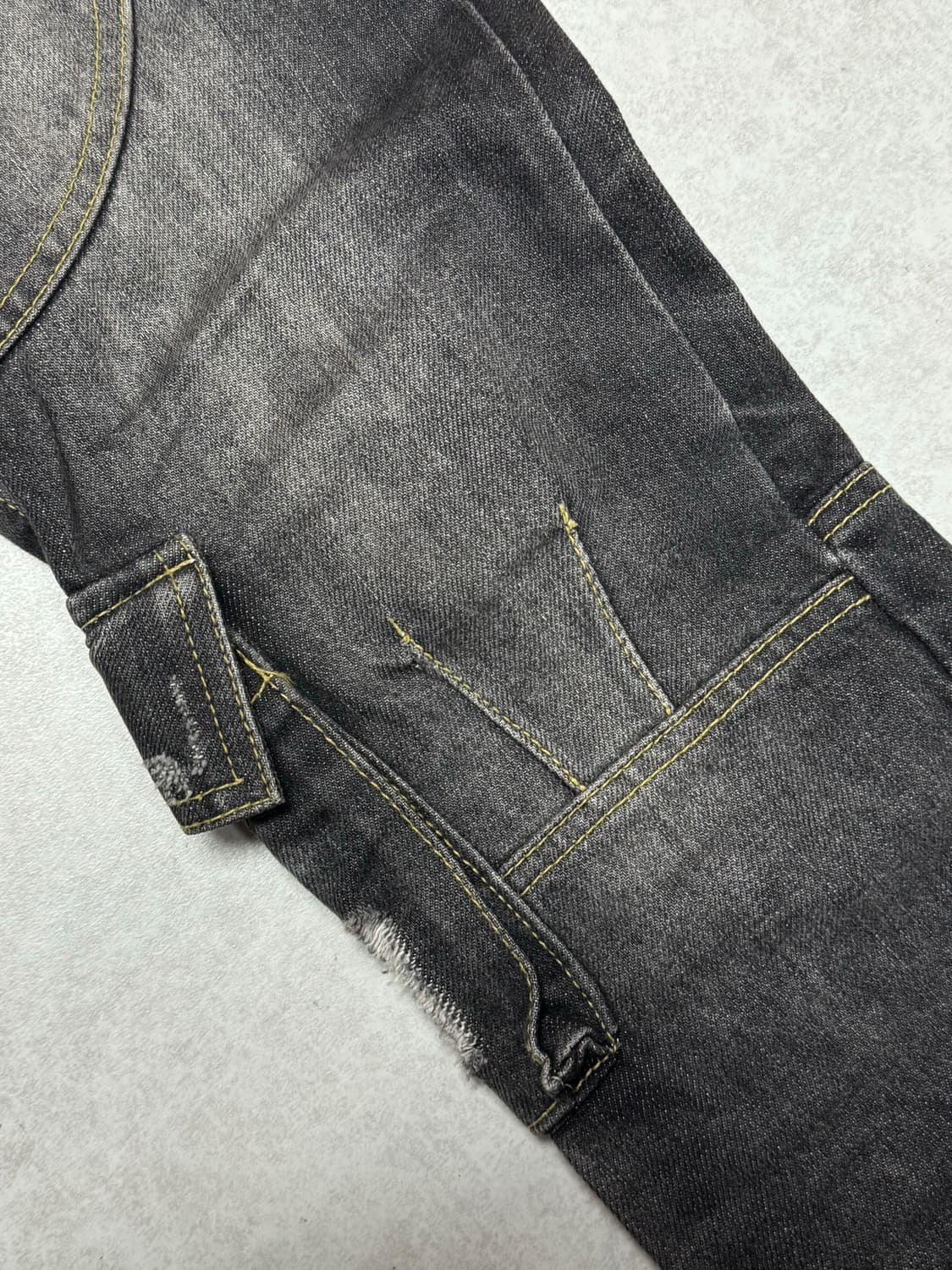 데미지 워싱 버클 팬츠  상품이미지3