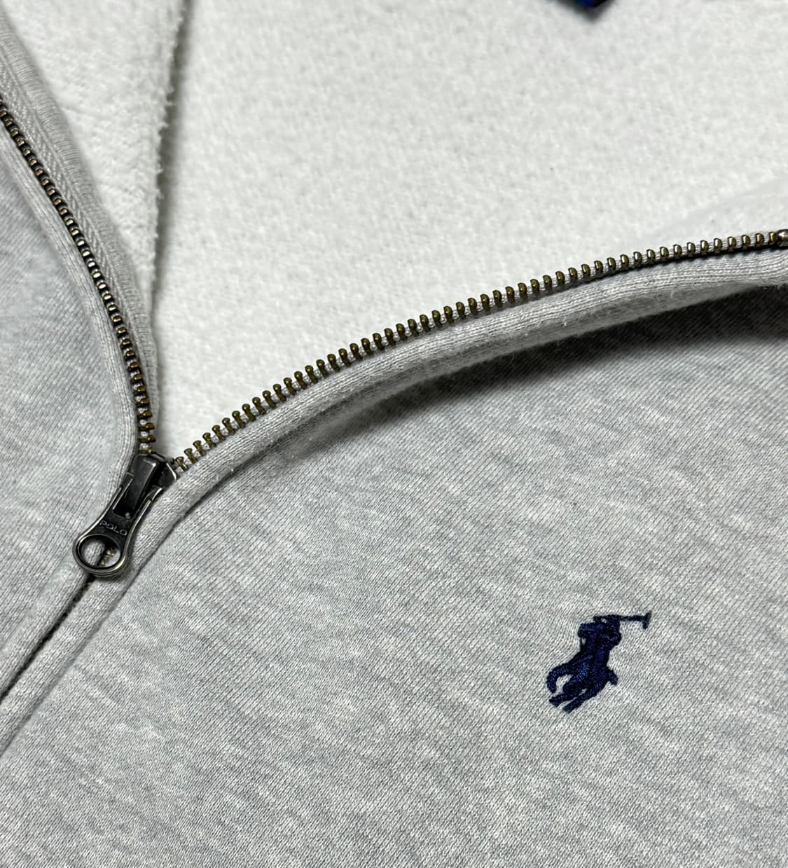 폴로 랄프로렌 그레이 기모 후드집업 상품이미지5
